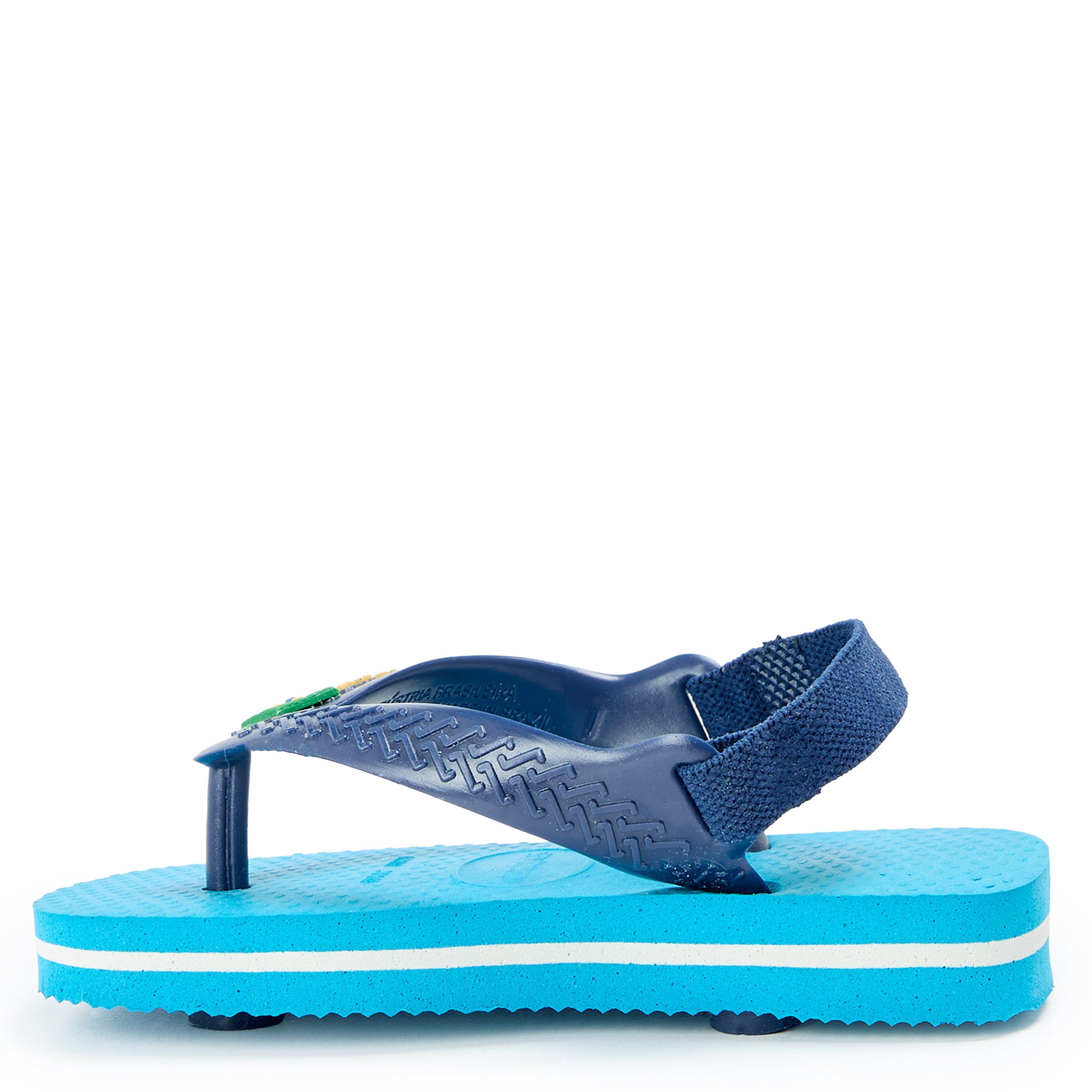 Dark Black - Havaianas - Hav. Baby Brasil Logo Ii Turquoise/ Flip Flops Unisex Kids - 2