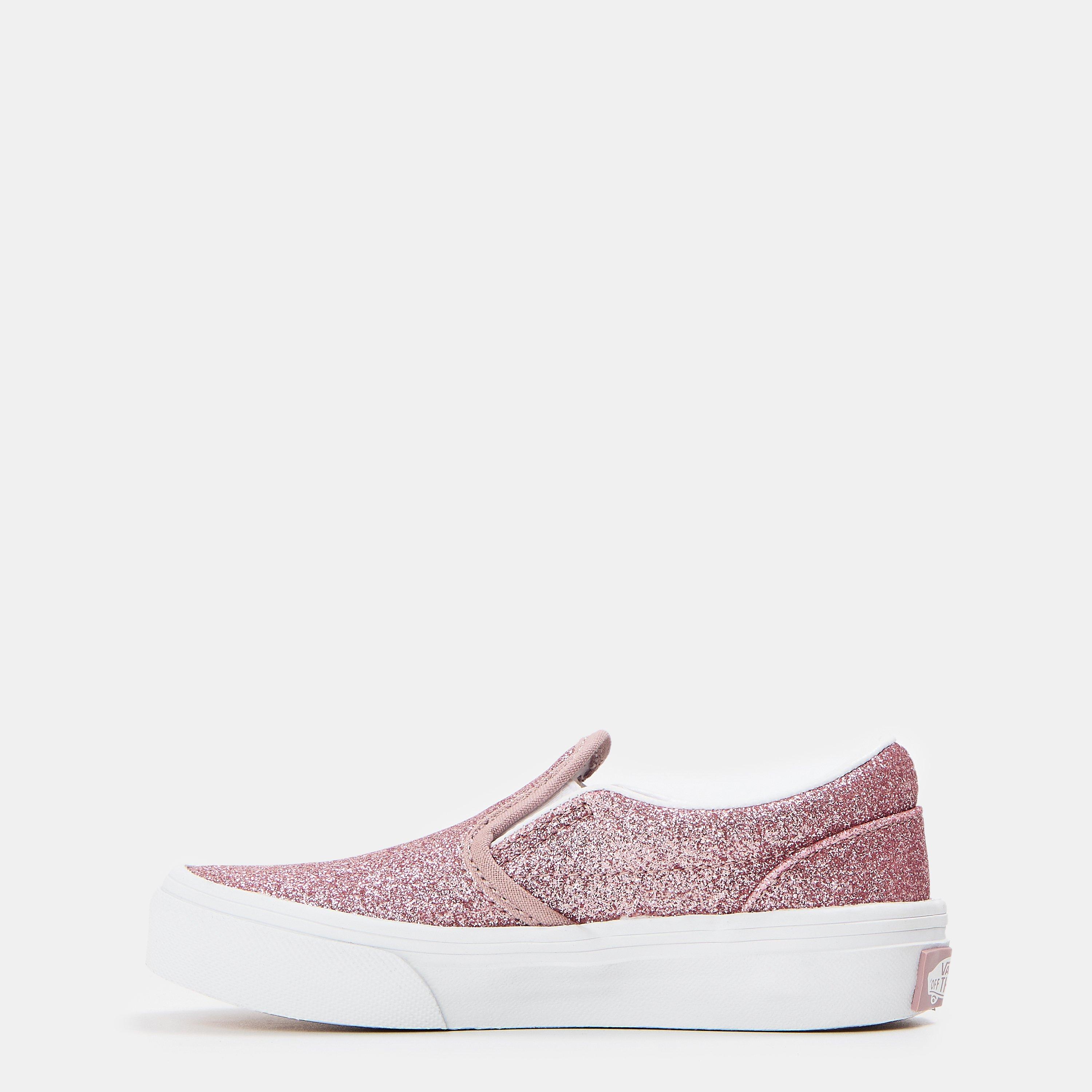 Rose Gold - Vans - Kids' Glitter Rose Gold Slip-On Canvas Trainers - 2