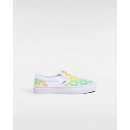 Vans Classic Slip-On Color Theory Checke Canvas Trainers Unisex Kids