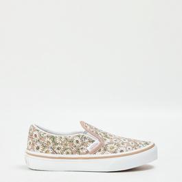Vans Classic Slip-On Color Theory Checke Canvas Trainers Unisex Kids