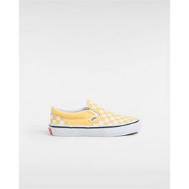 Vans Classic Slip-On Color Theory Checke Canvas Trainers Unisex Kids