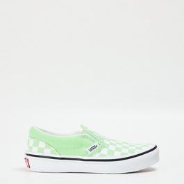 Vans Classic Slip-On Color Theory Checke Canvas Trainers Unisex Kids
