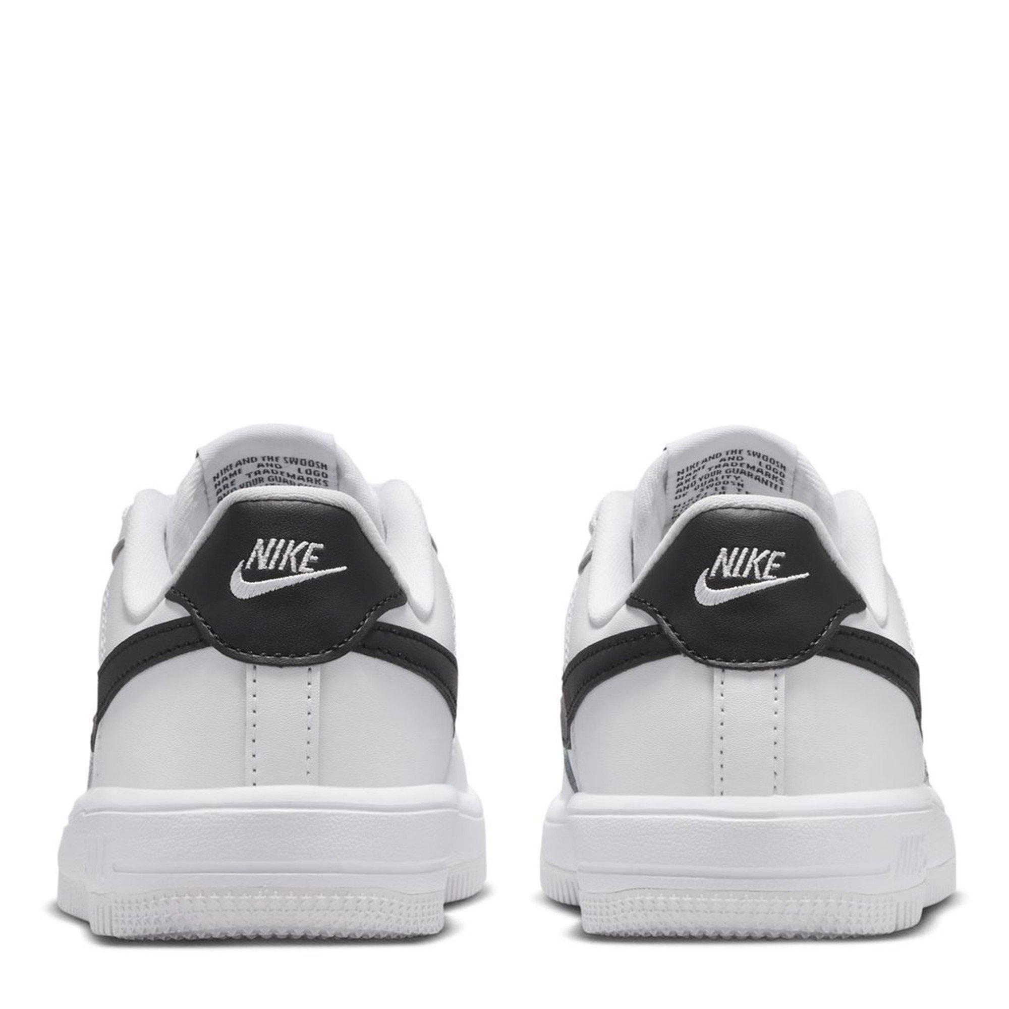 White/Black - Nike - Kids' Air Force 1 Easy Leather Runners - 4