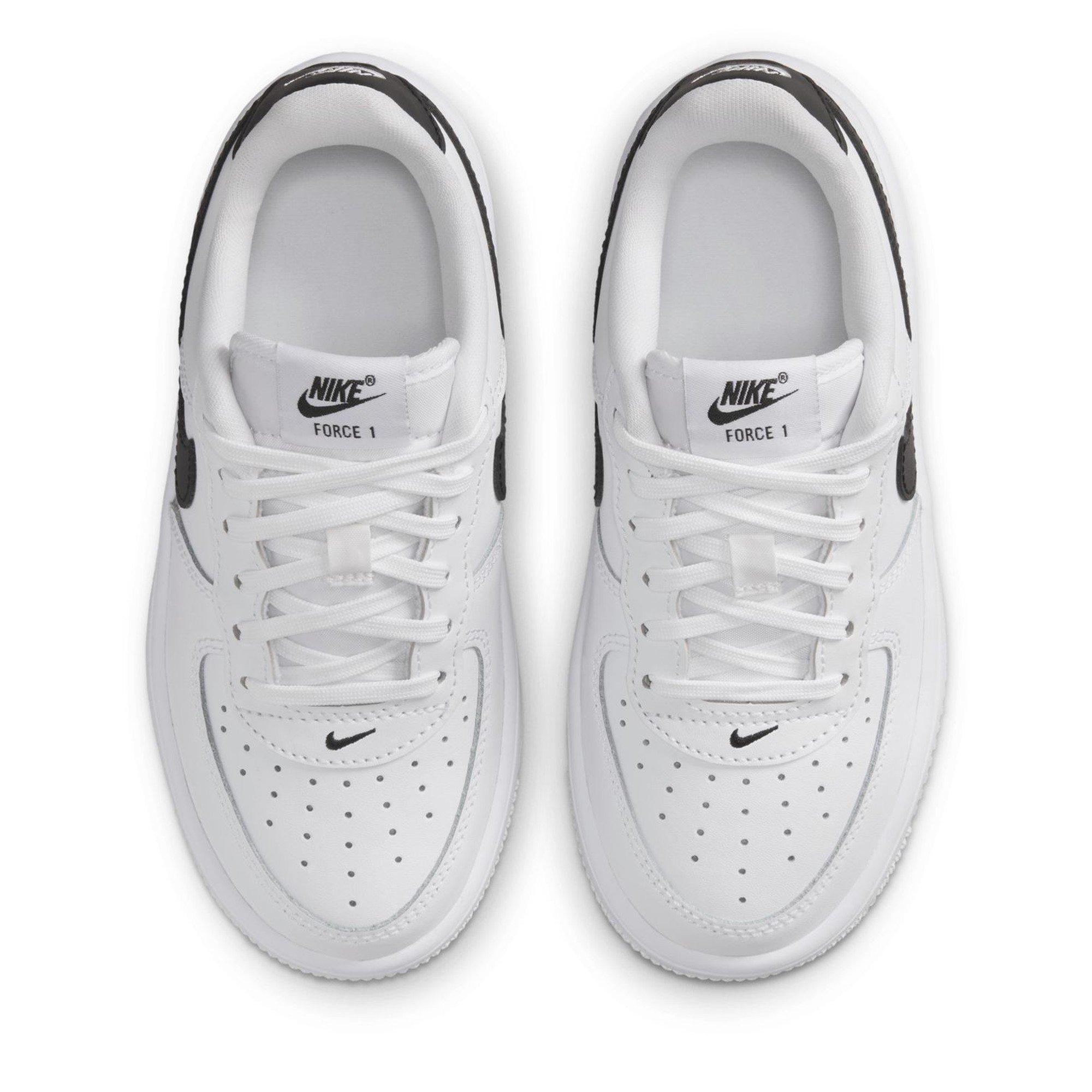 White/Black - Nike - Kids' Air Force 1 Easy Leather Runners - 5