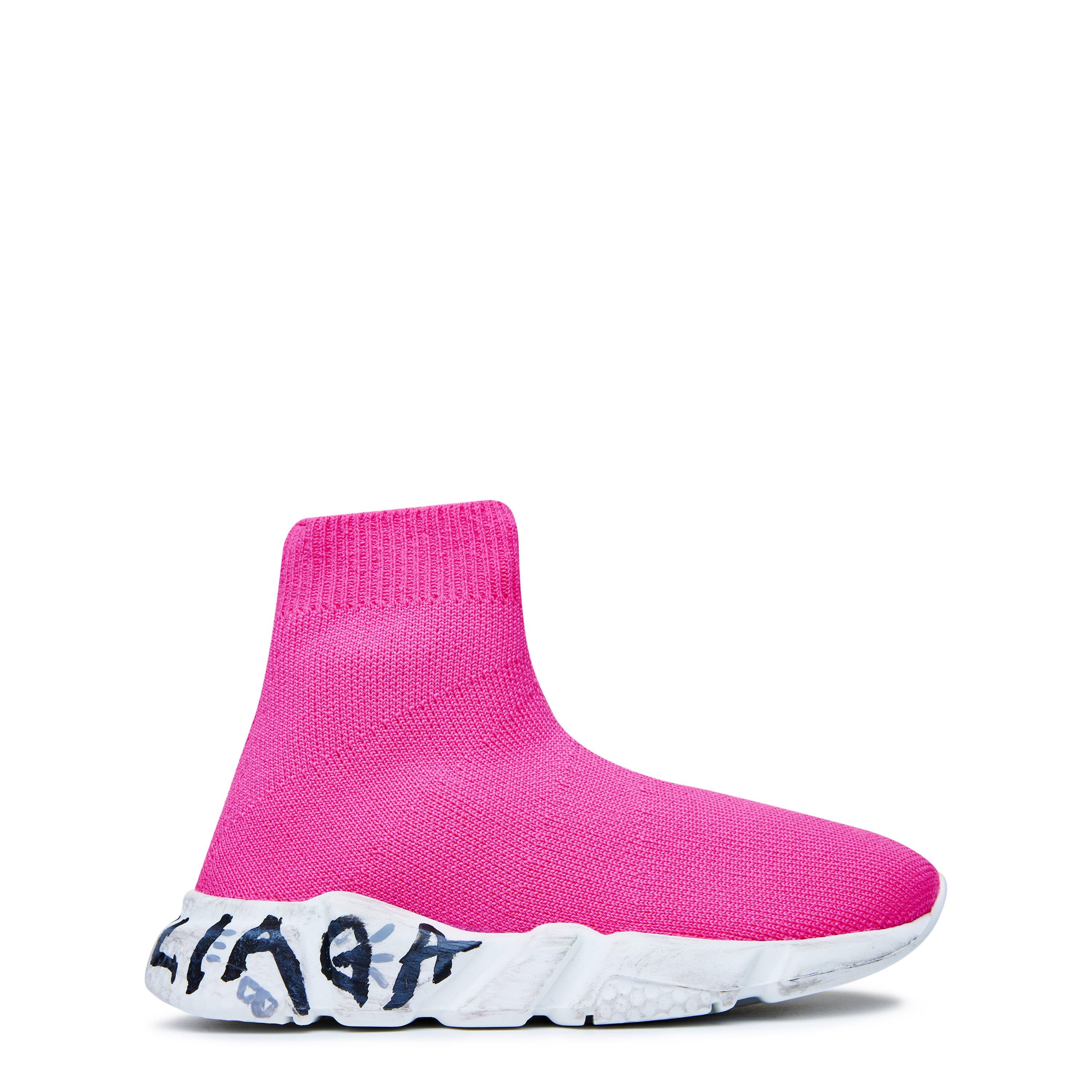 Pink balenciaga speed trainers online