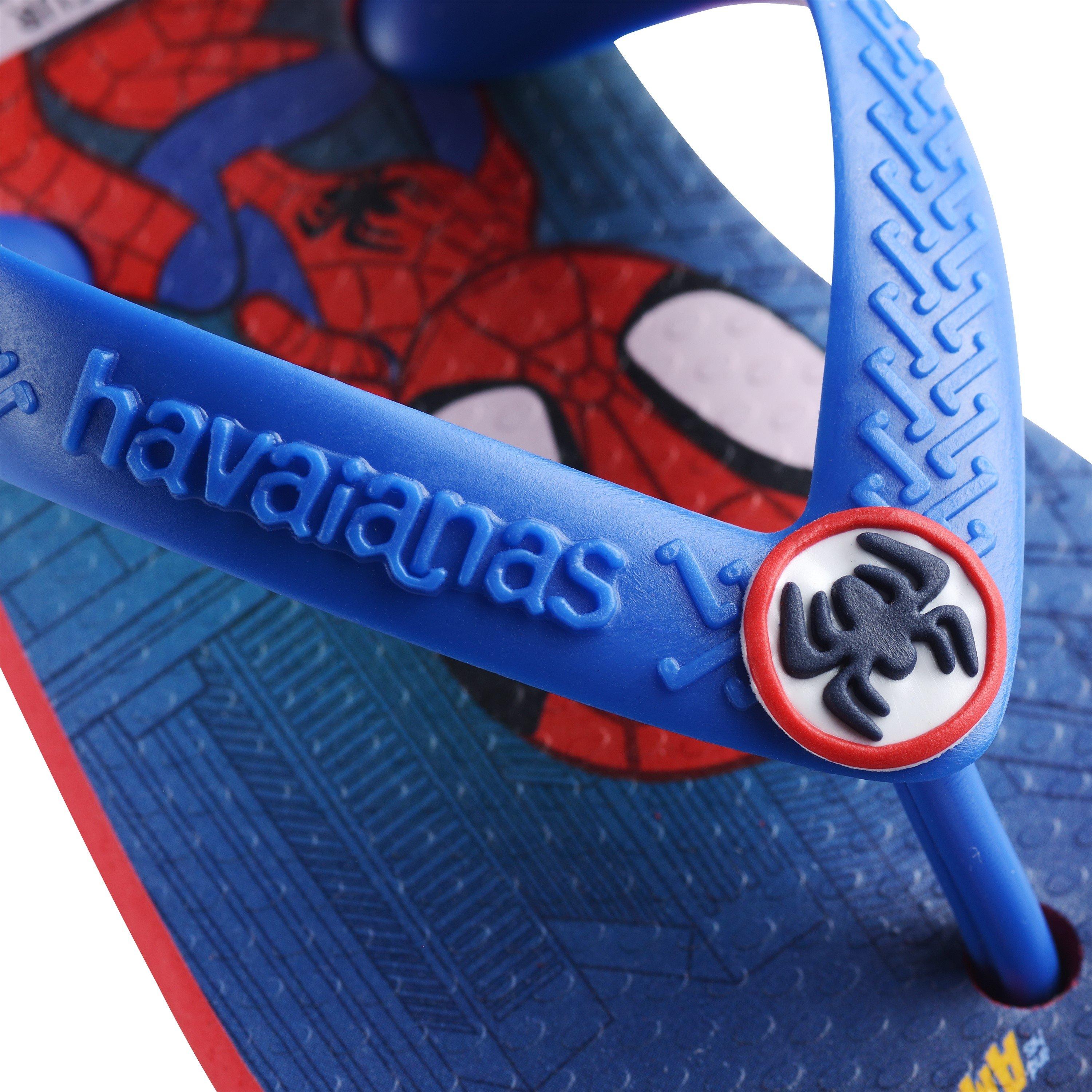 Multi - Havaianas - Hav. Baby Marvel Blue/Red 19 Flip Flops Unisex Kids - 4