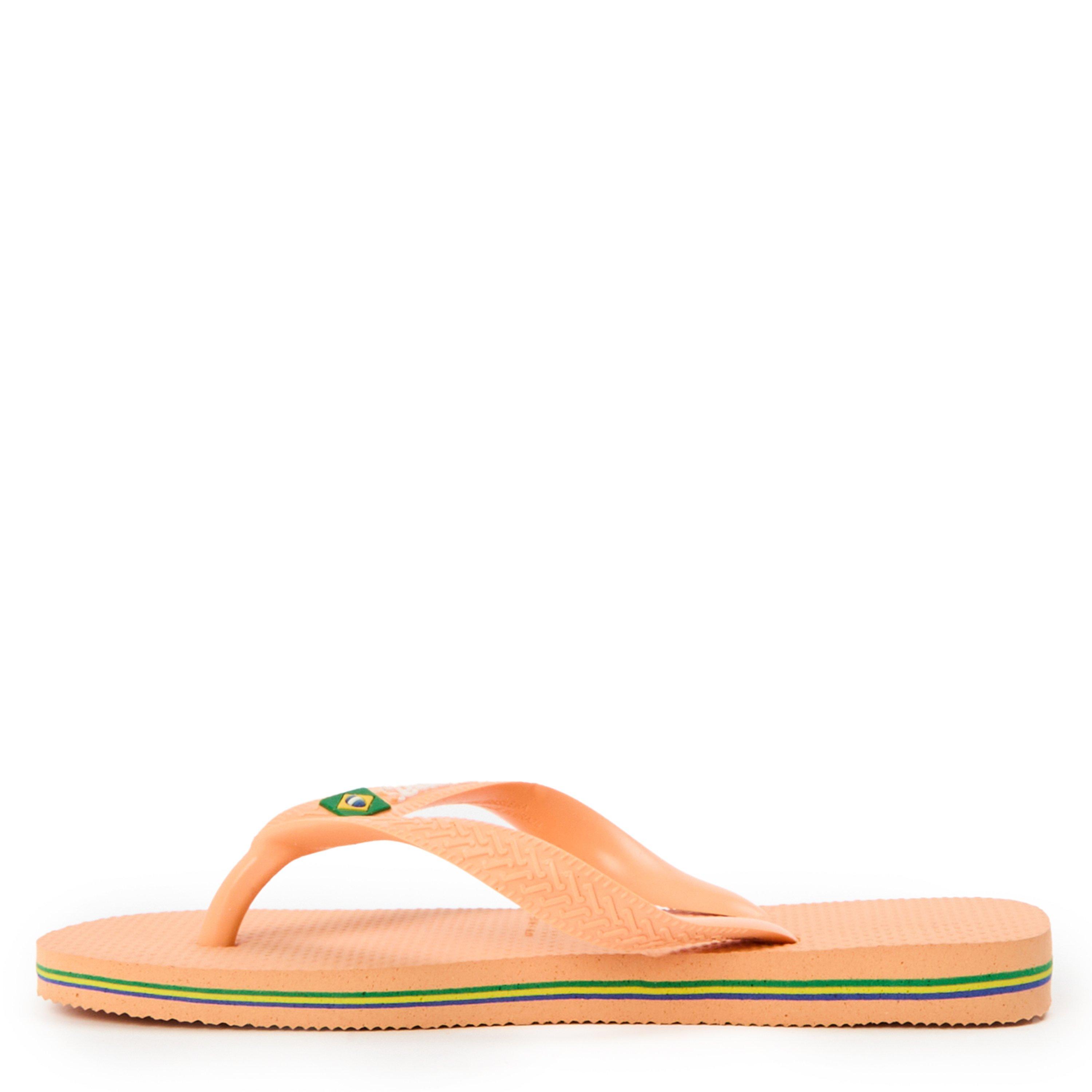 Peach - Havaianas - Kids' Brasil Logo Rose Gum Flip Flops - 2