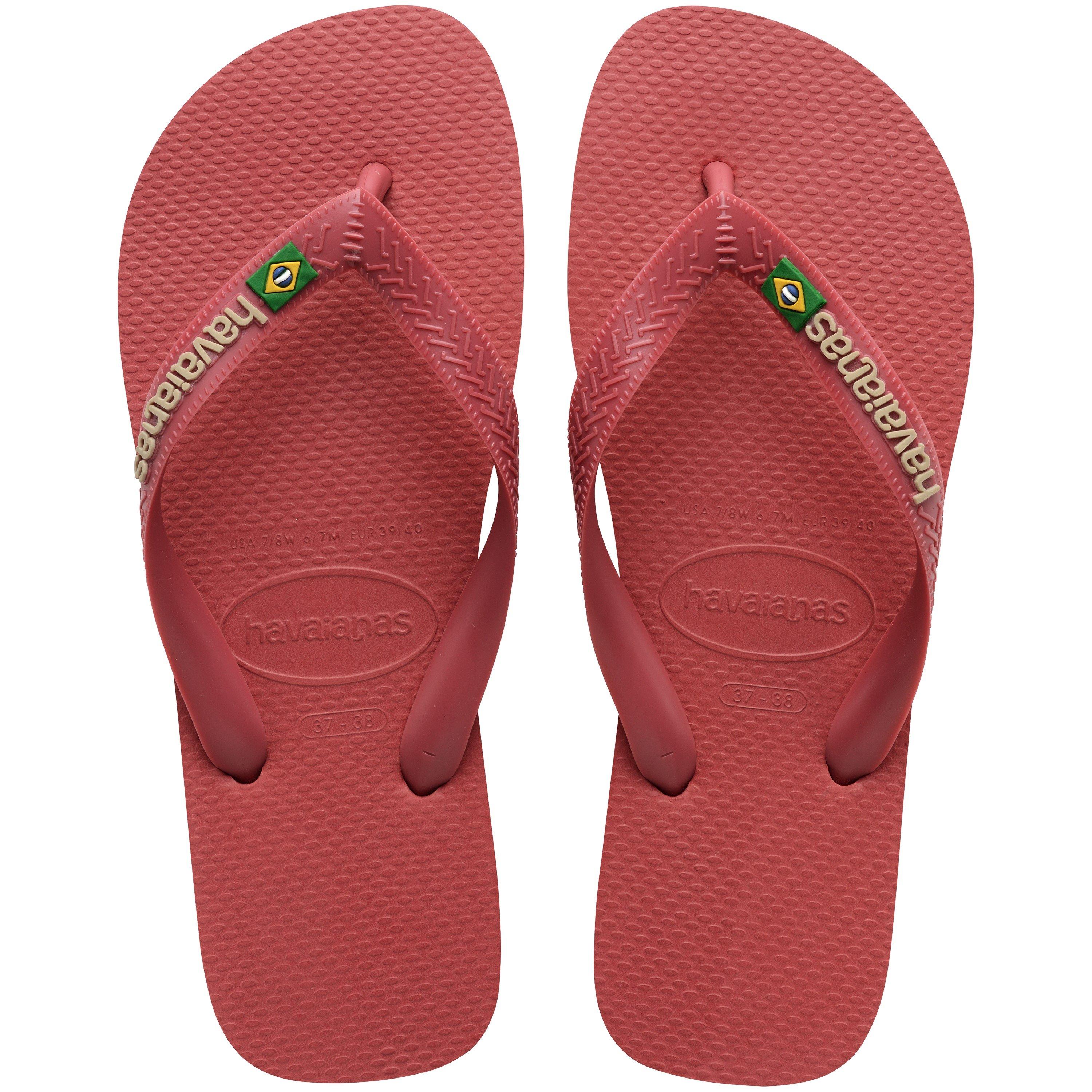 Pau - Havaianas - Kids' Brasil Logo Rose Gum Flip Flops - 3