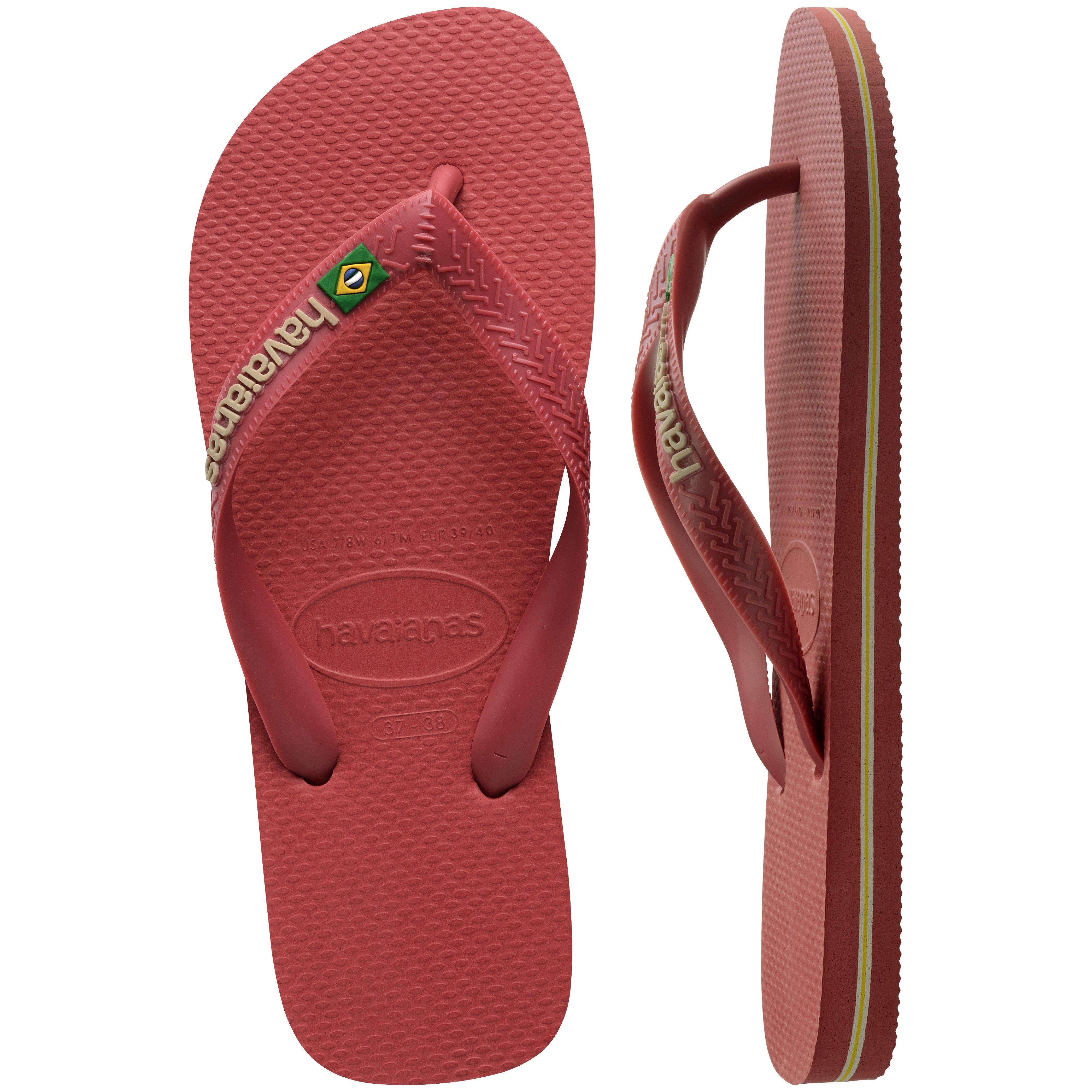 Pau - Havaianas - Kids' Brasil Logo Rose Gum Flip Flops - 4