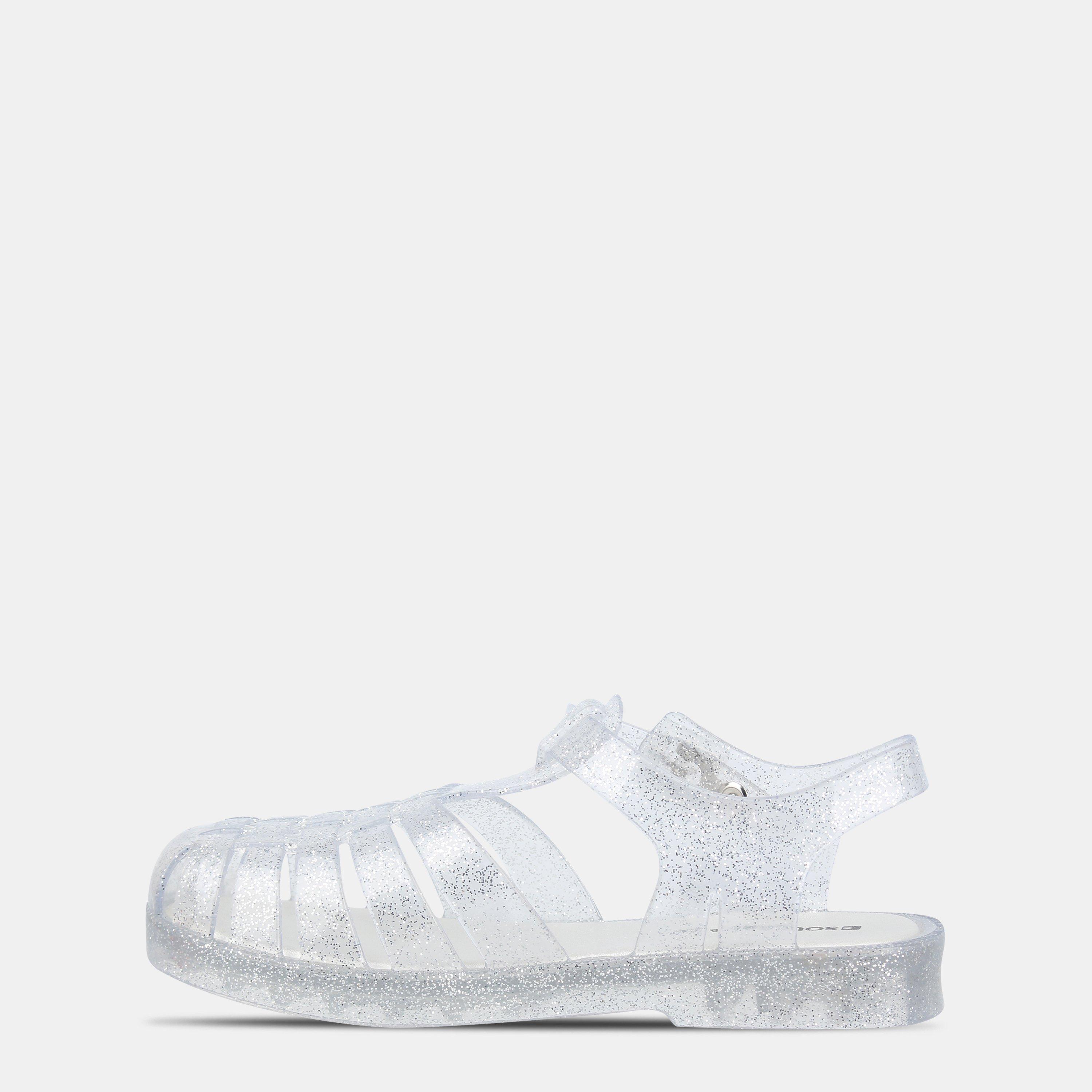Silver Glitter - SoulCal - Kids' Hook and Loop Jelly Shoes - 2
