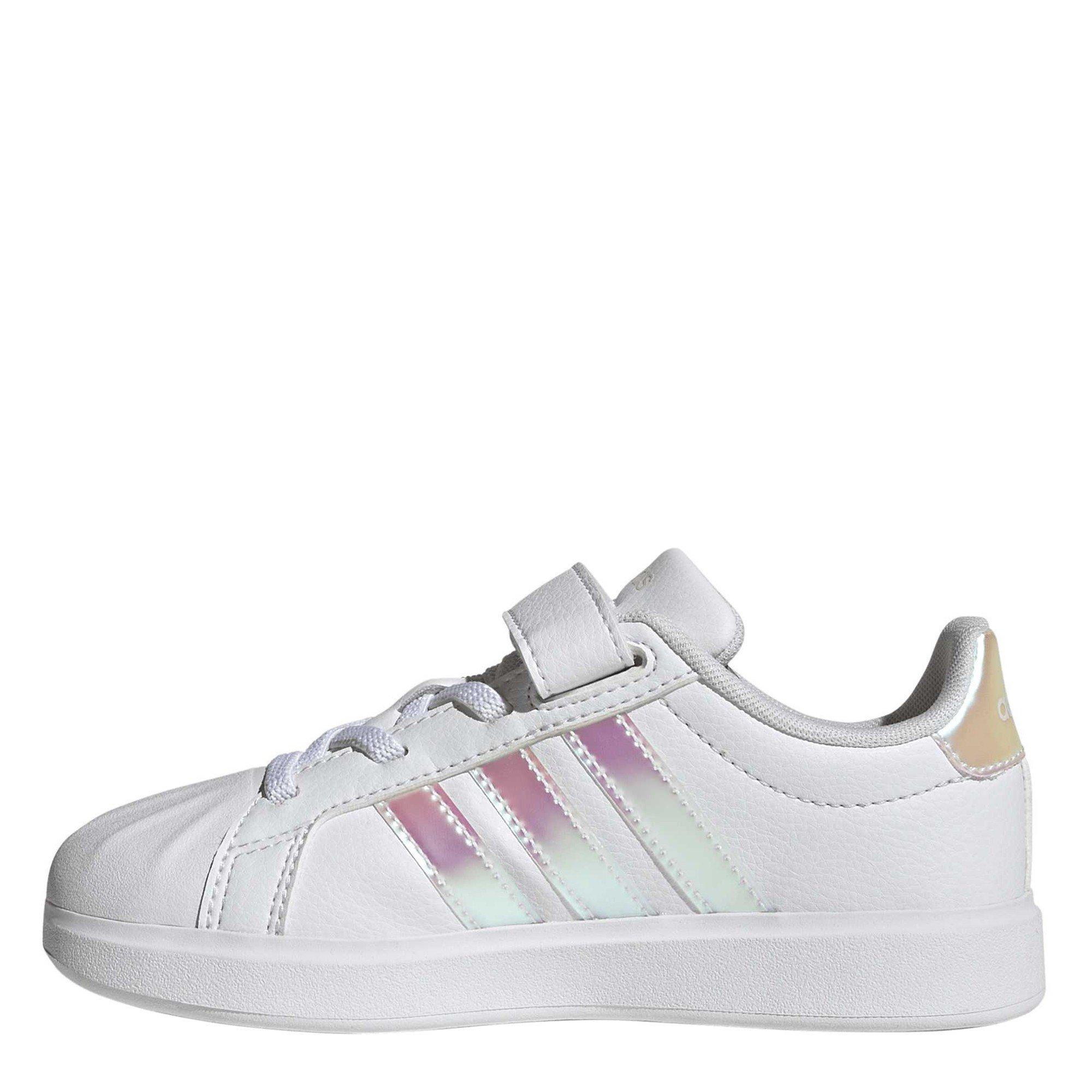 White/Irides - adidas - Kids' Low-Top Trainers - 2