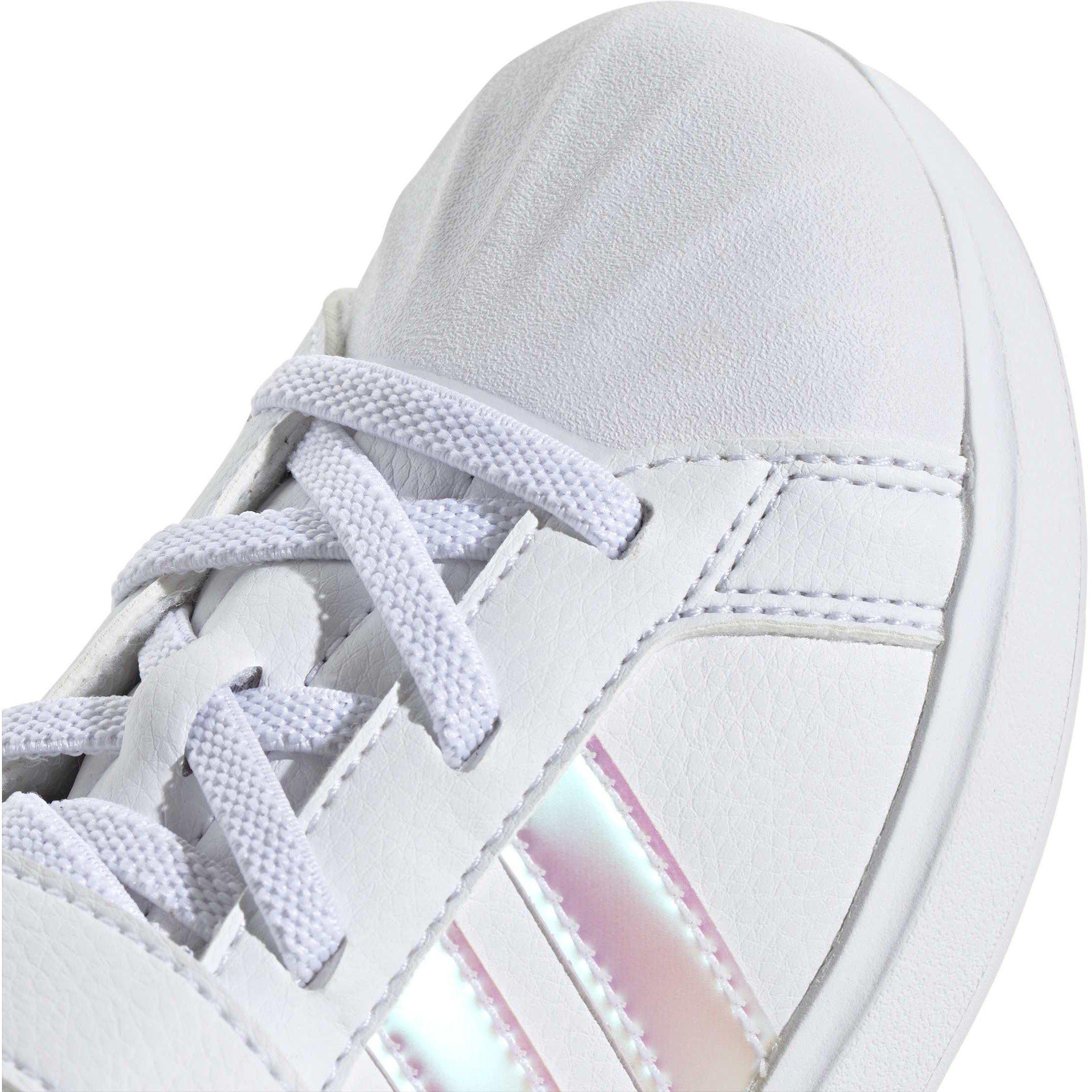 White/Irides - adidas - Kids' Low-Top Trainers - 7
