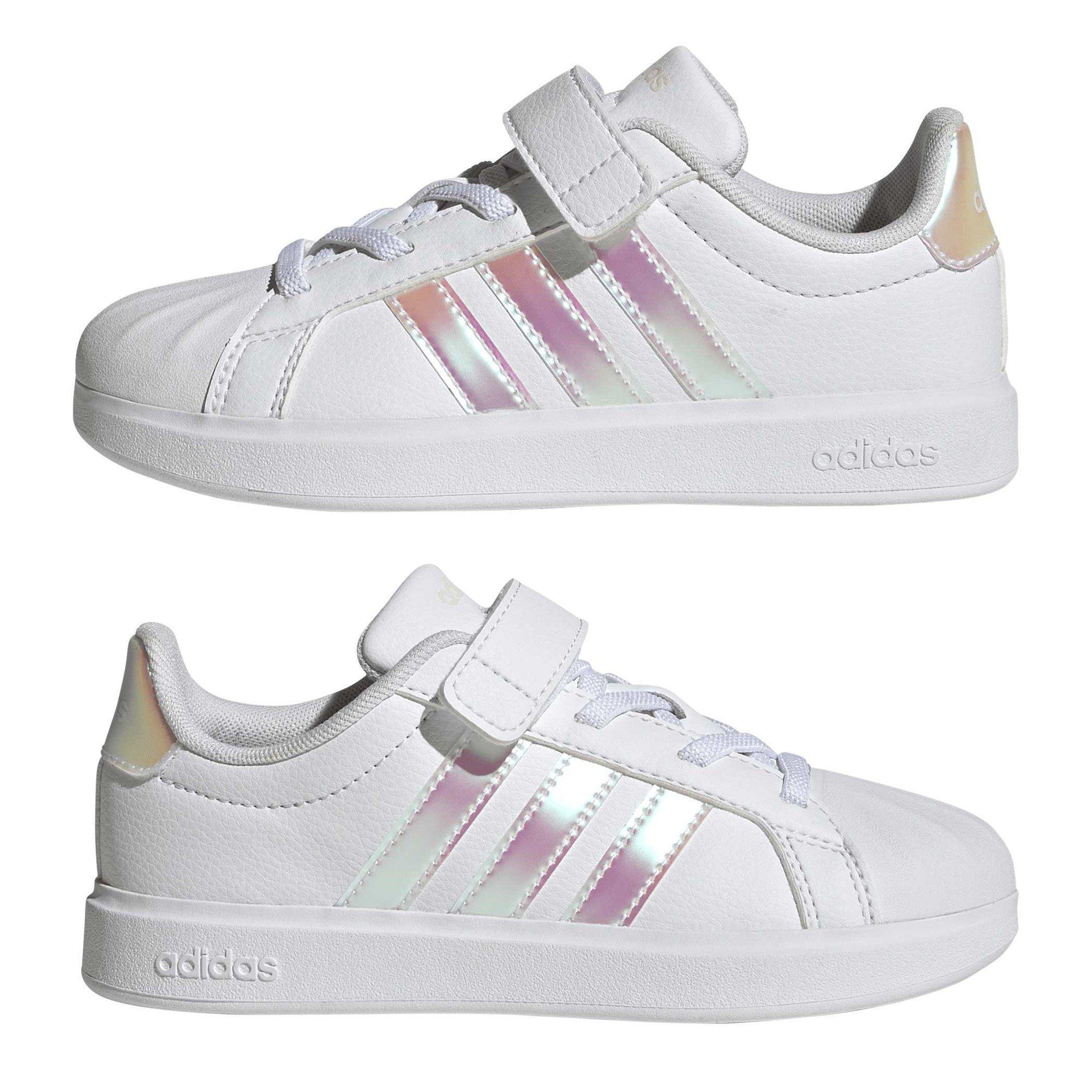 White/Irides - adidas - Kids' Low-Top Trainers - 9