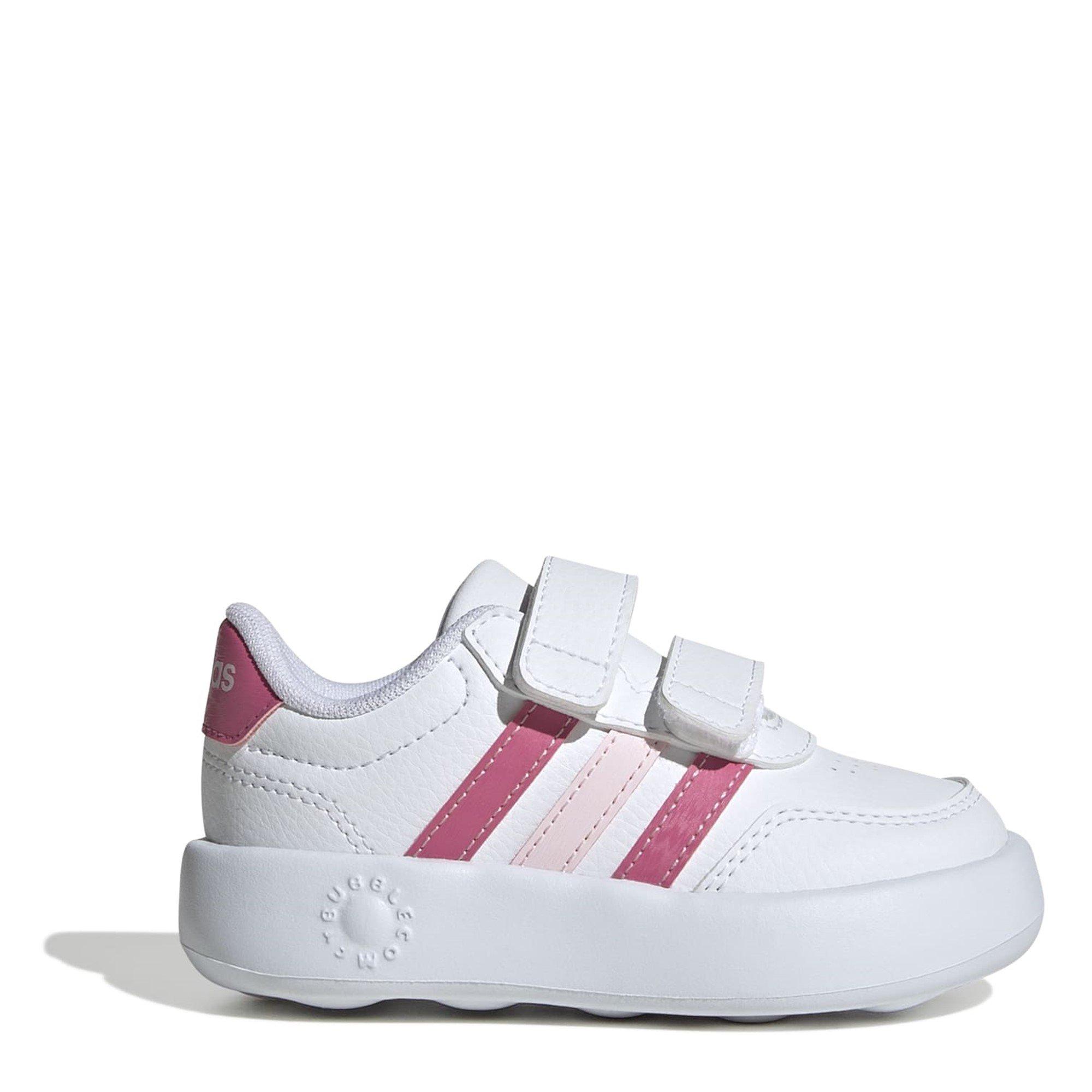 Adidas  Kids' Breaknet 3.0 Low-Top Trainers - White/Pink - C5 (22)