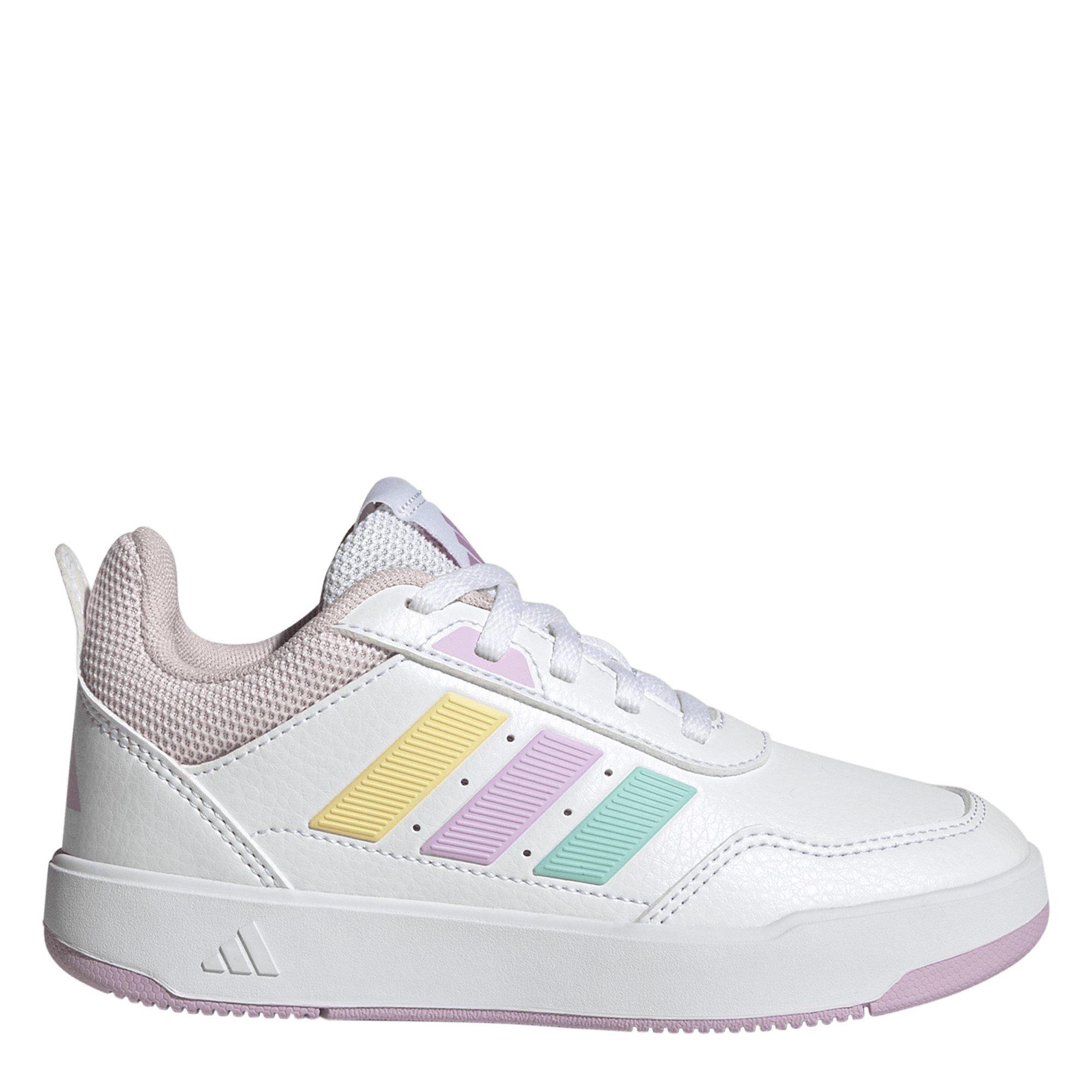 Wht/Lilac/Aqua - adidas - Kids' Low-Top Trainers - 1