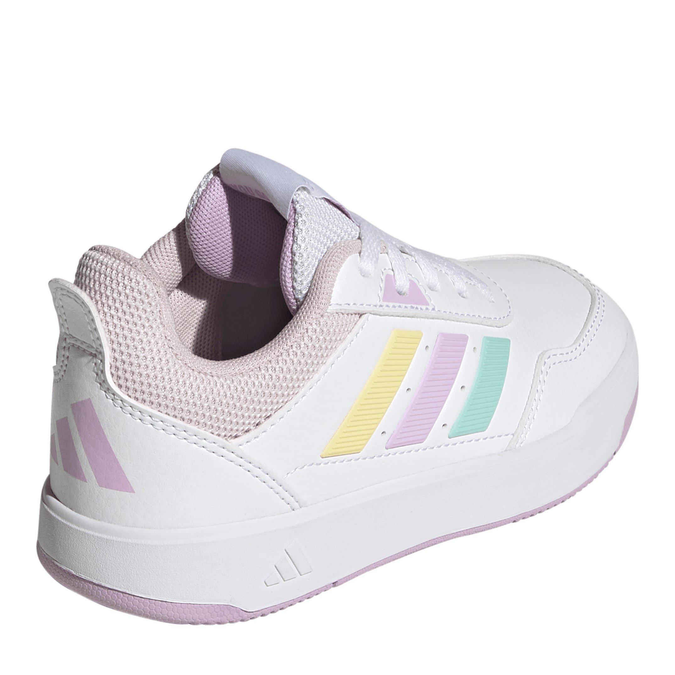 Wht/Lilac/Aqua - adidas - Kids' Low-Top Trainers - 4