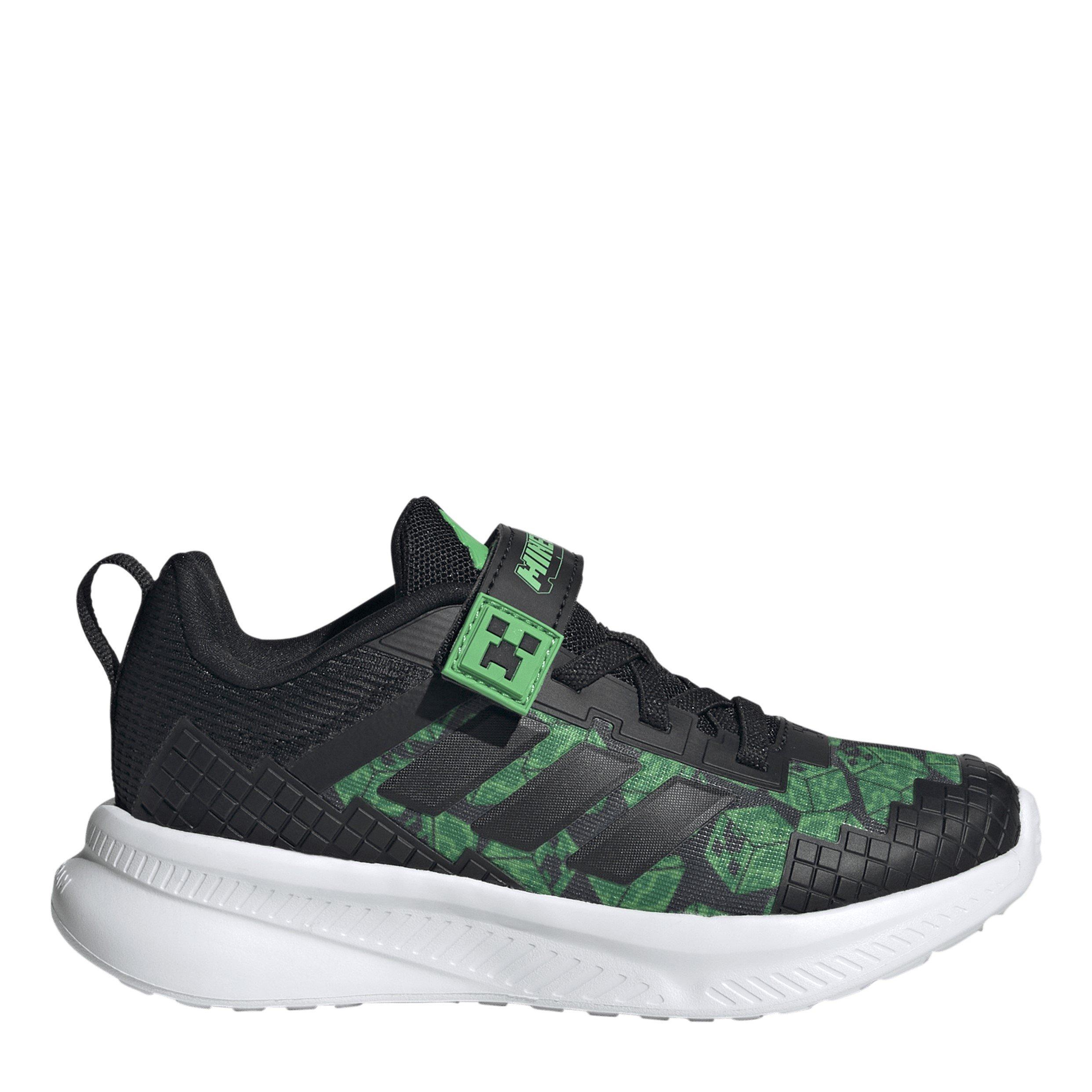 Adidas Boys Kids' Low-Top Trainers - Black/ White - C10 (28)