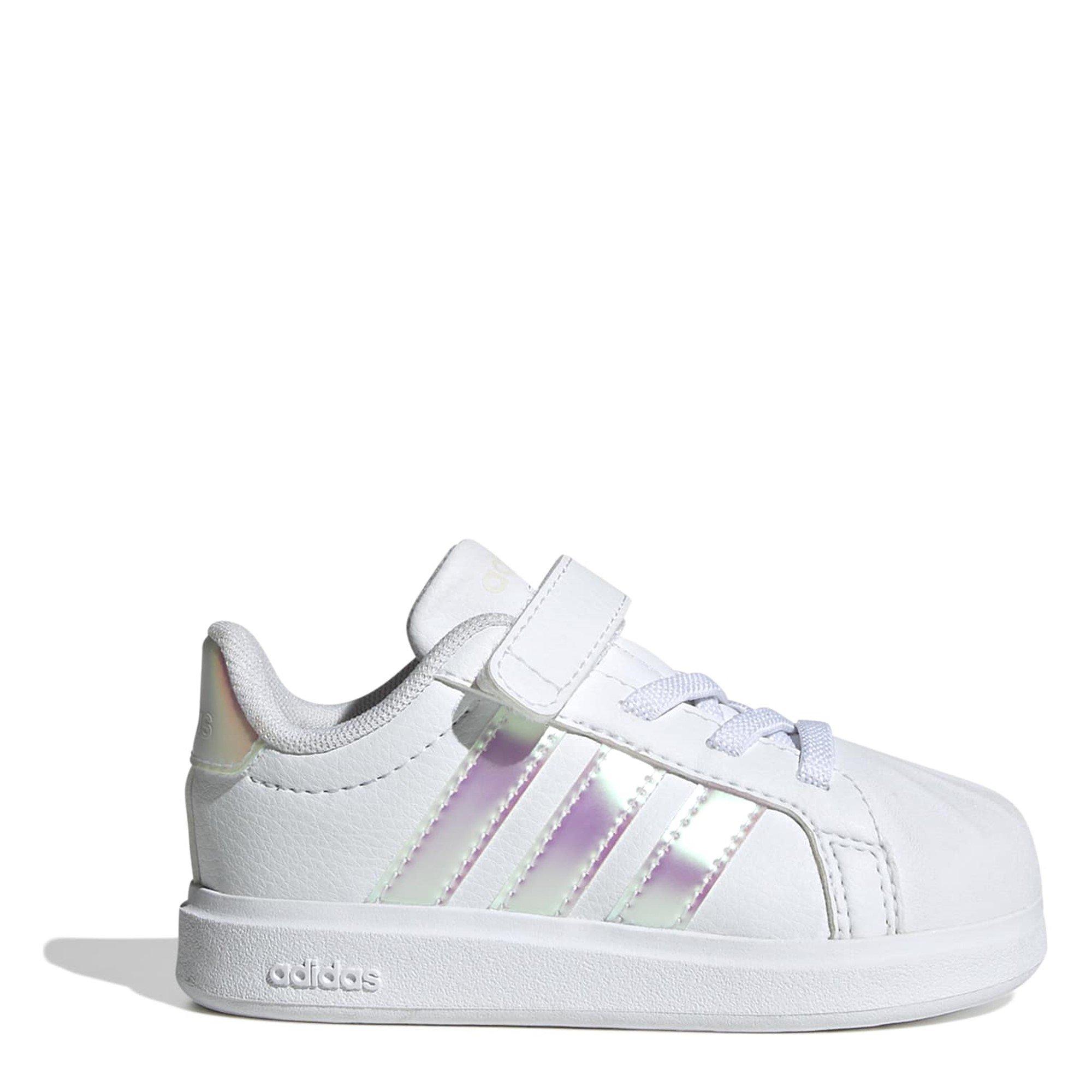 Adidas  Kids' Low-Top Trainers - Wht/Iridescent - C6 (23.5)