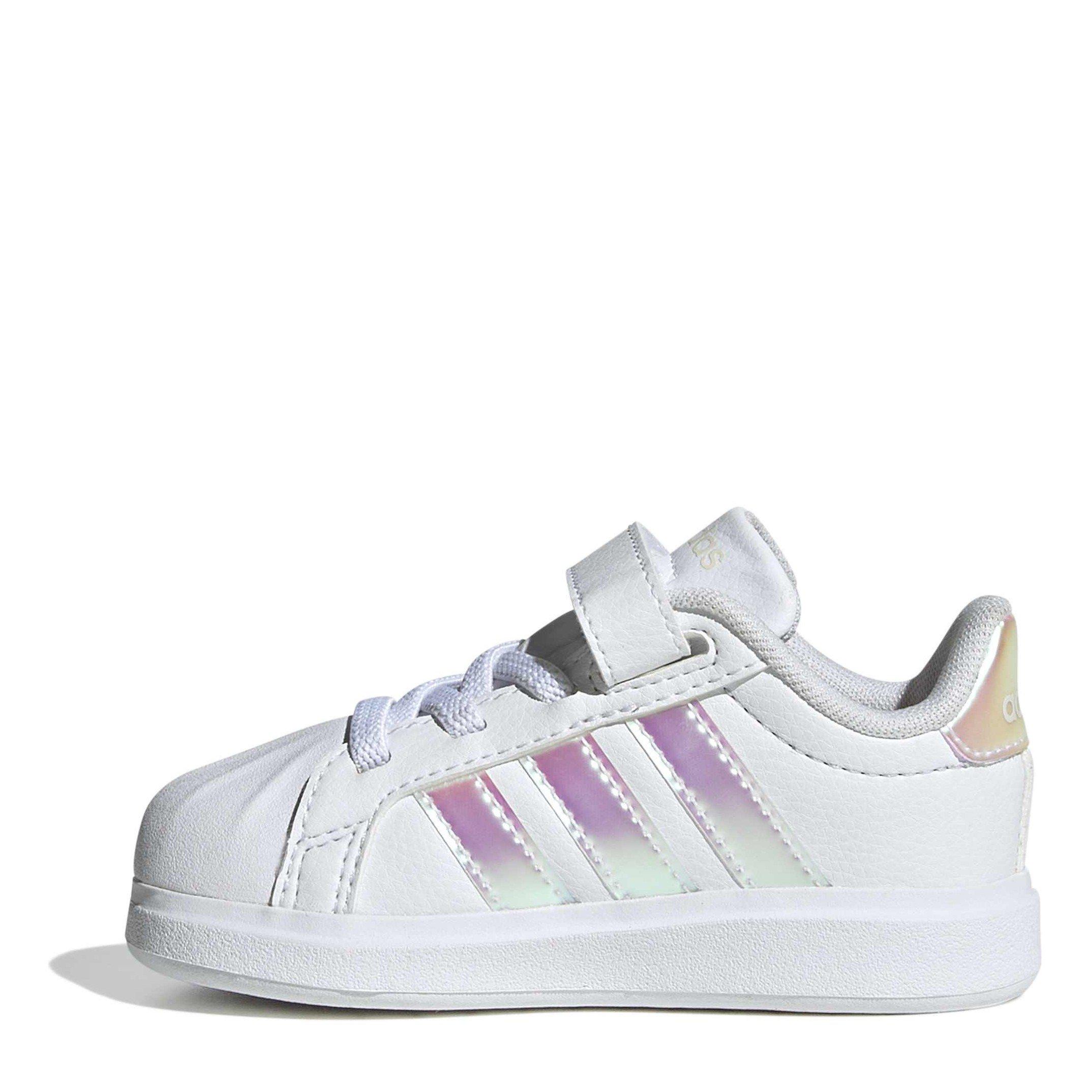 Wht/Iridescent - adidas - Kids' Low-Top Trainers - 2
