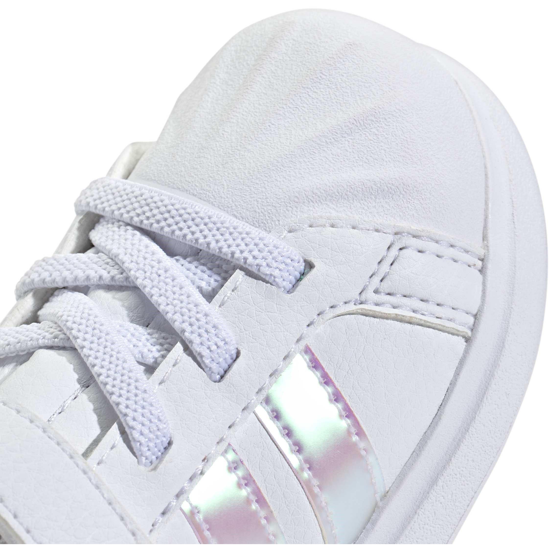 Wht/Iridescent - adidas - Kids' Low-Top Trainers - 7