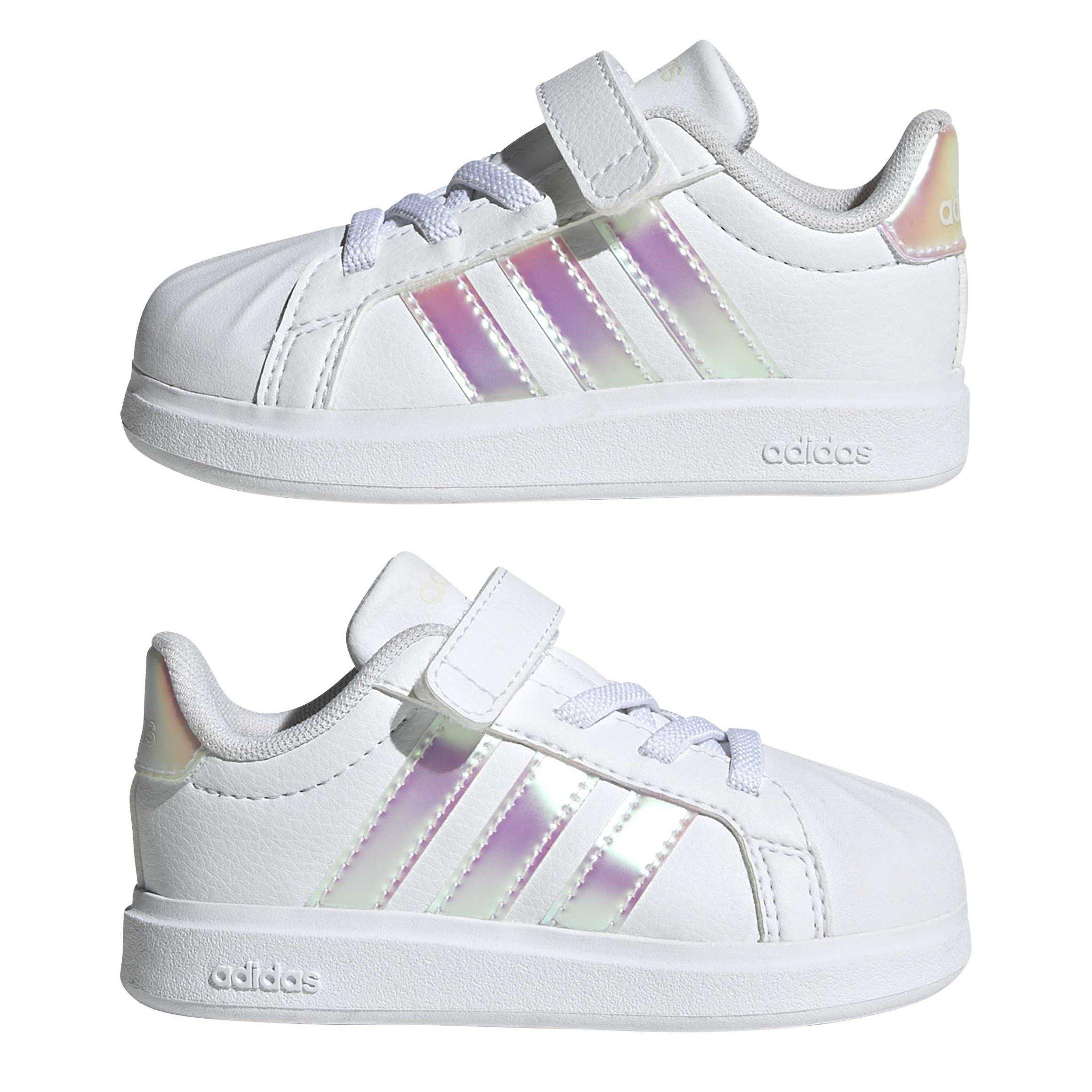 Wht/Iridescent - adidas - Kids' Low-Top Trainers - 9