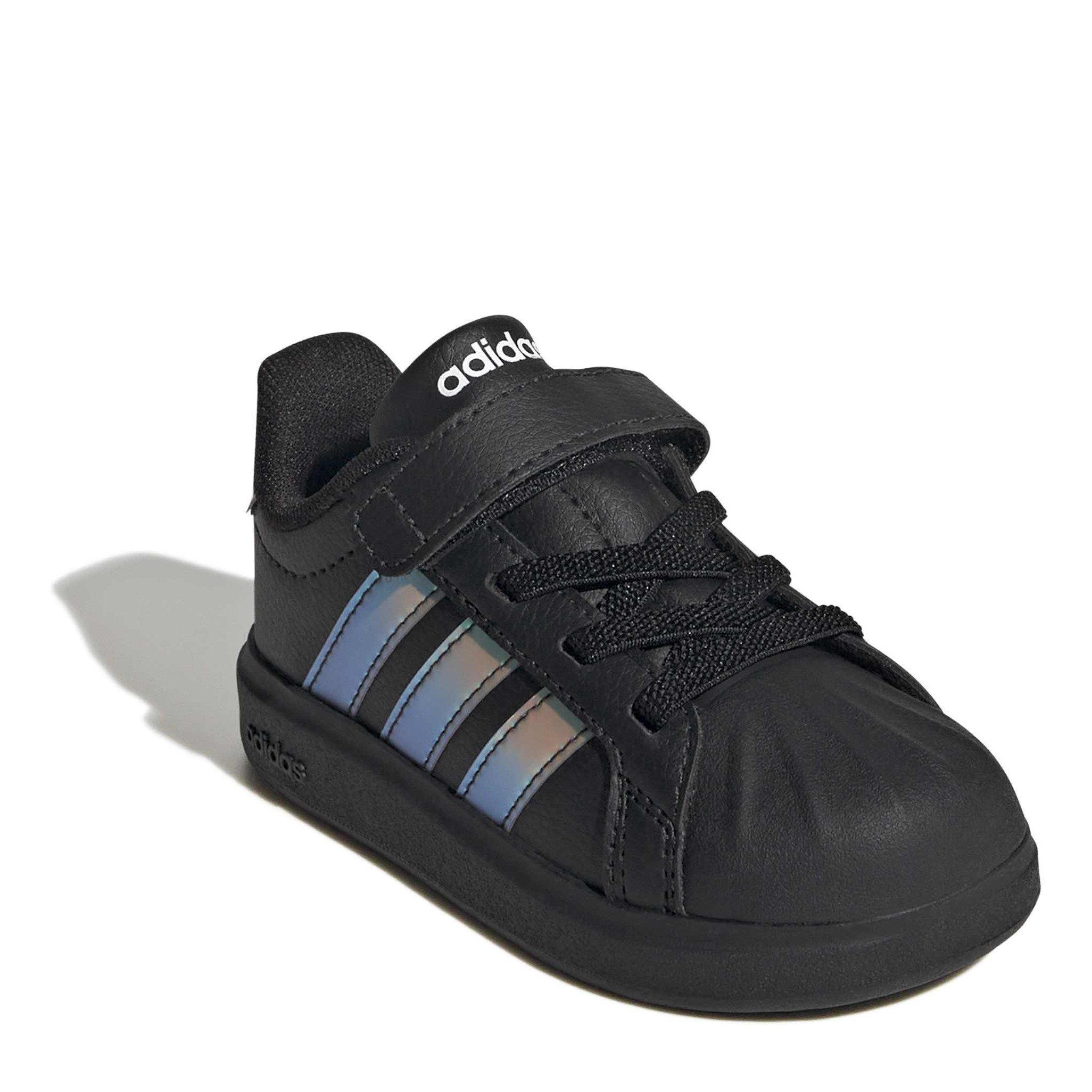 Blk/Iridescent - adidas - Kids' Low-Top Trainers - 3