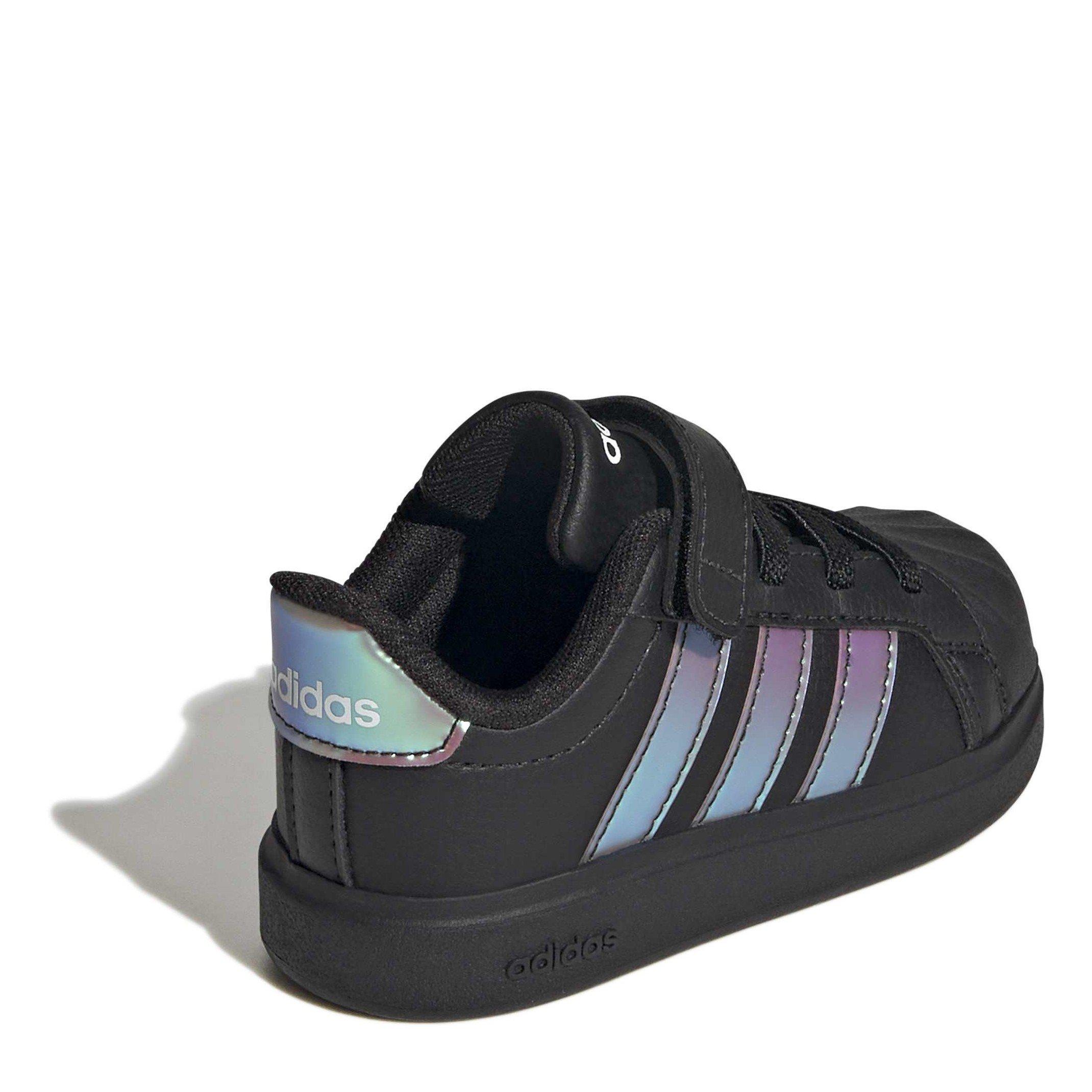 Blk/Iridescent - adidas - Kids' Low-Top Trainers - 4