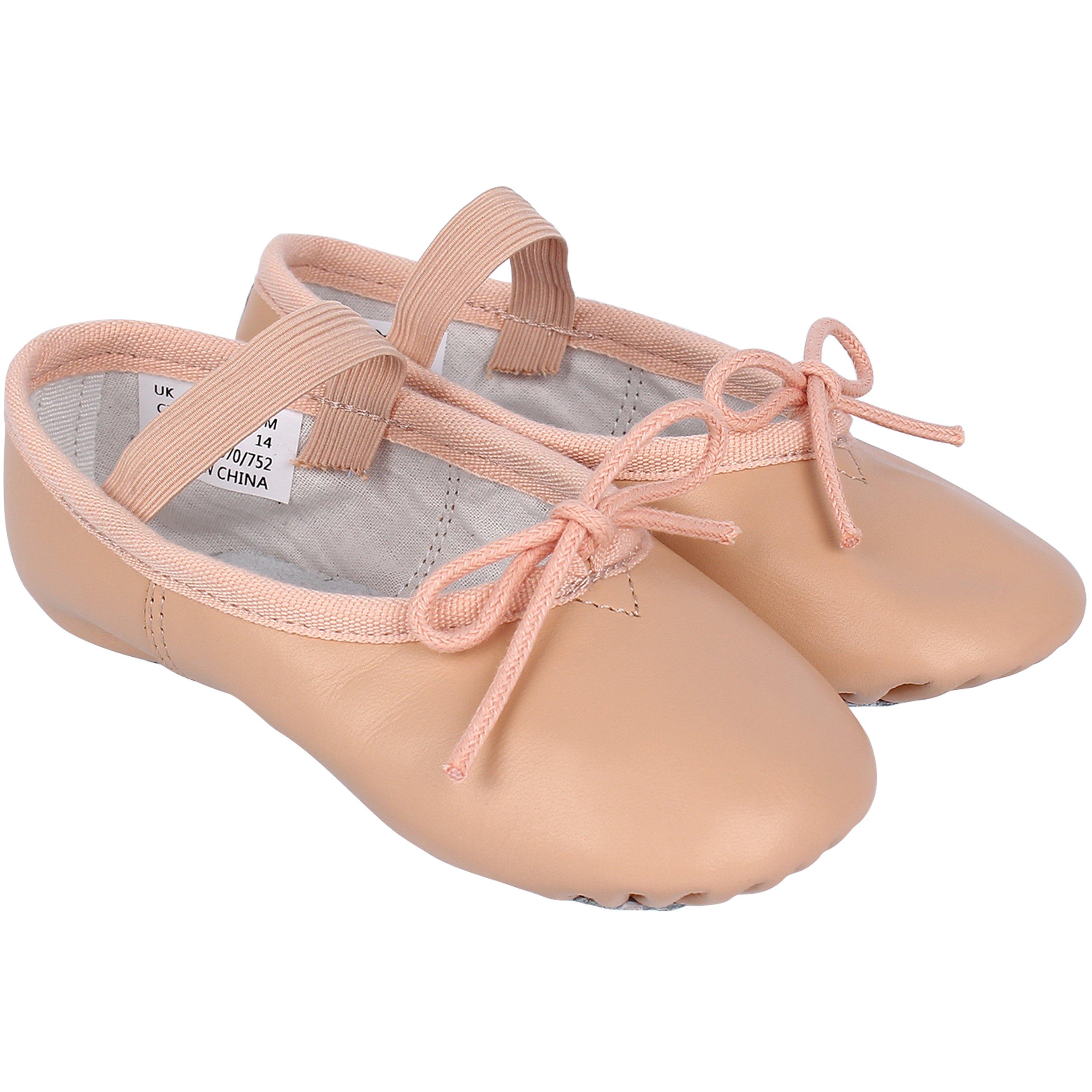 Nude - Slazenger - Full Sole Leather Ballet Shoe Infant - 5