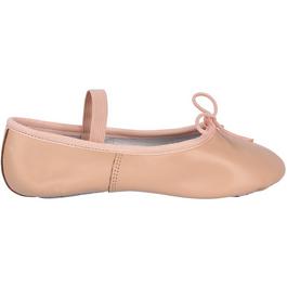 Slazenger Slaz Full Sole Leather Ballet Shoe Childrens