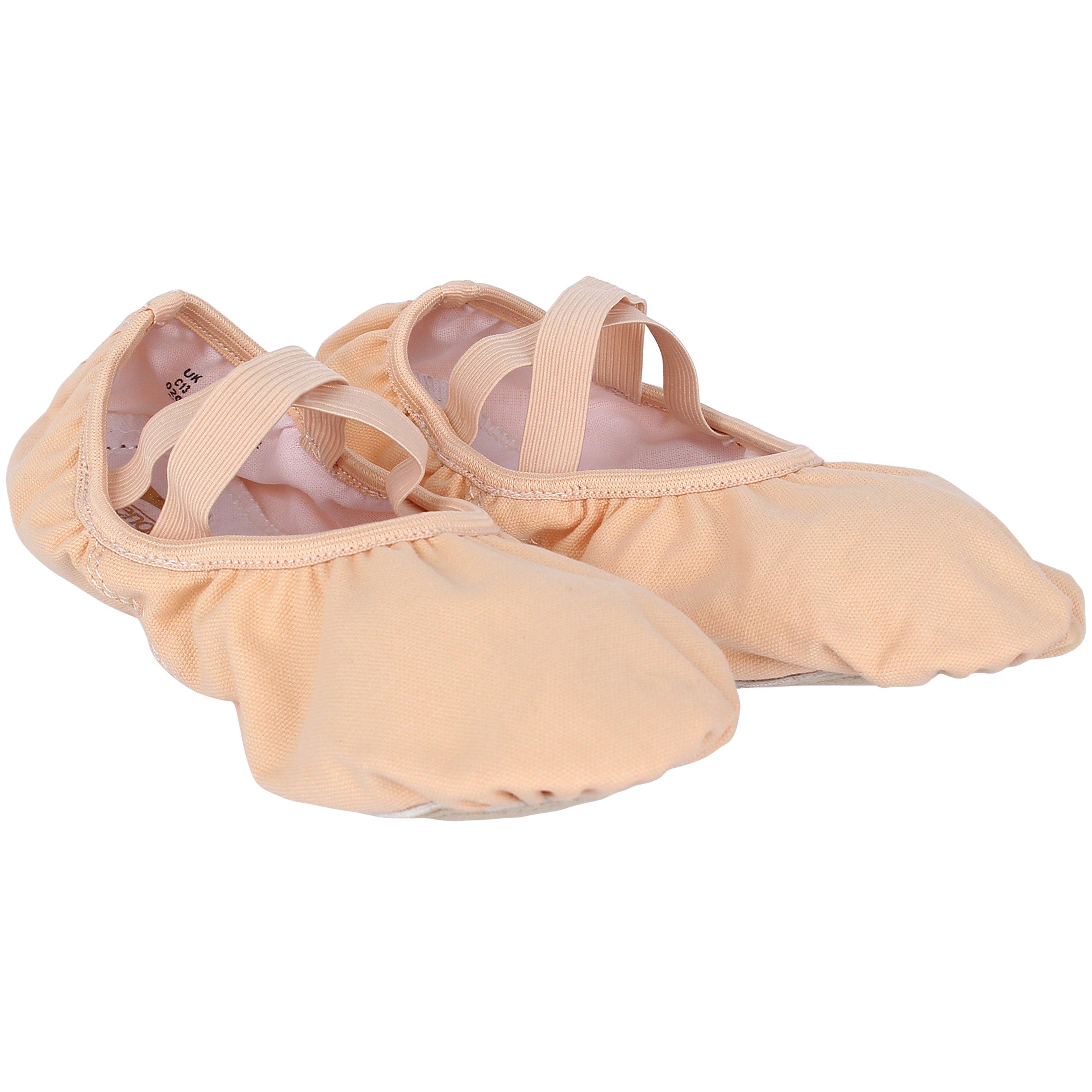 Nude - Slazenger - Split Sole Canvas Ballet Shoe Childrens - 5