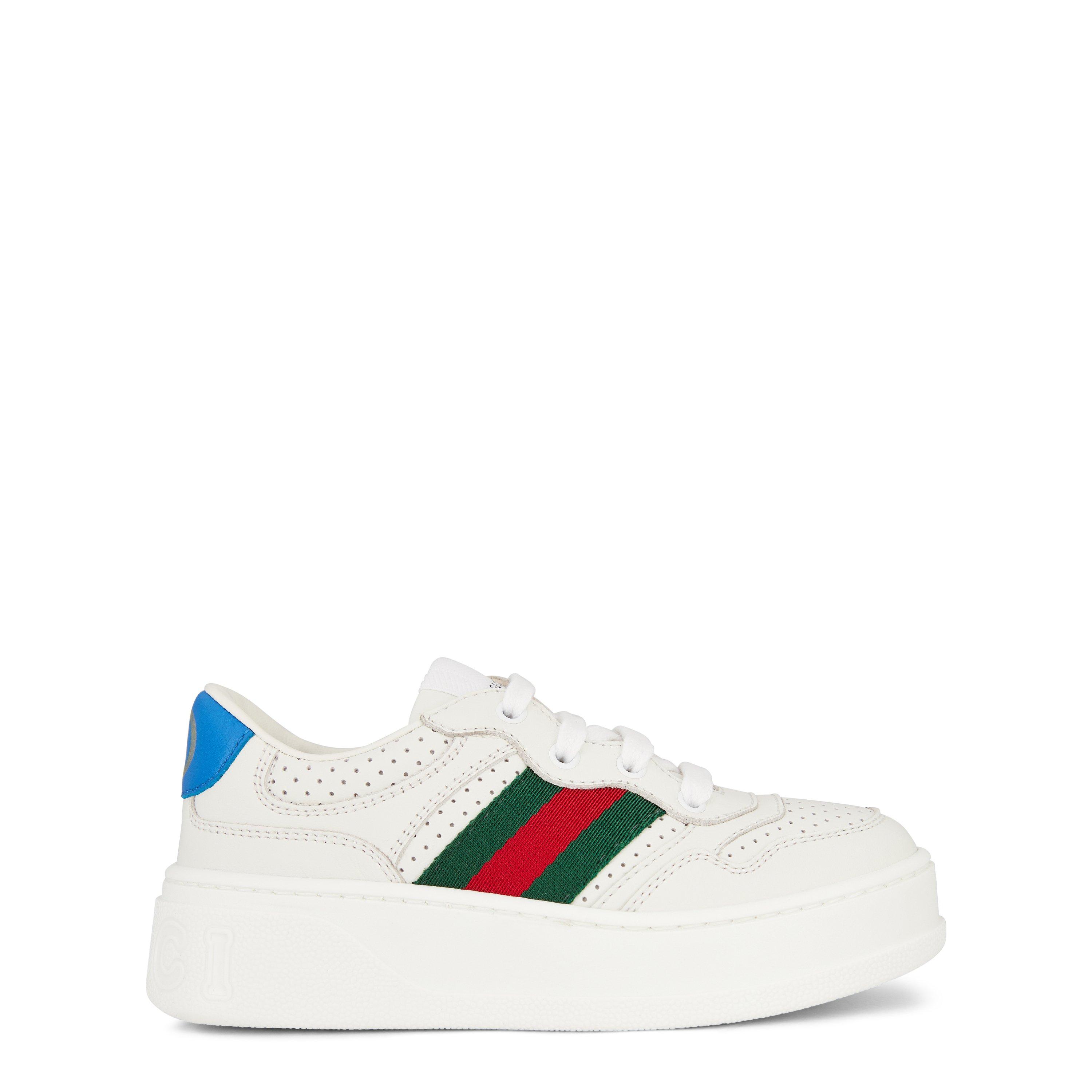 Gucci | Leather Webbed Trainers Juniors | Platform Trainers | Cruise Fashion