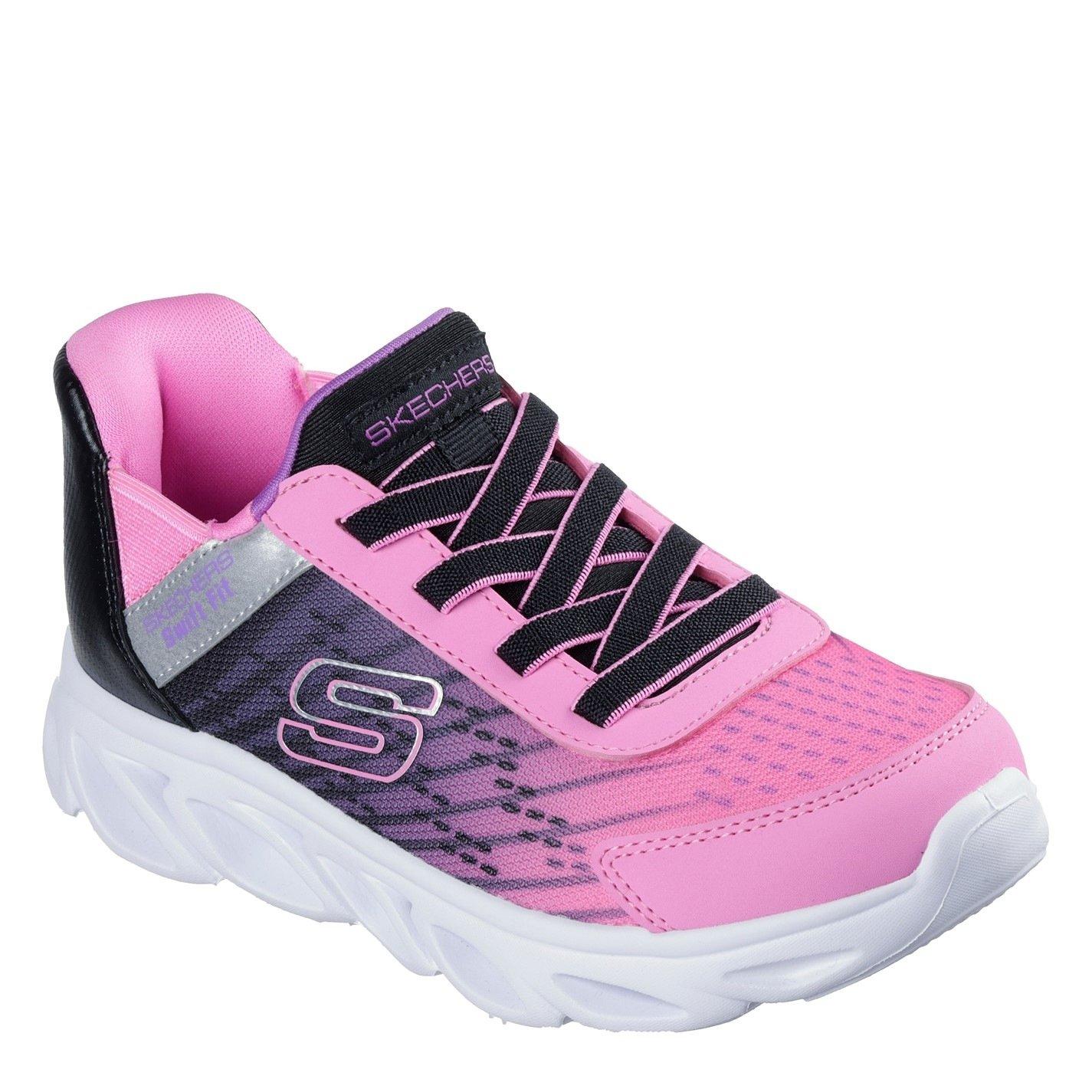 Black/Multi - Skechers - Unisex Kids Flex Glide Slip On Runners - 2