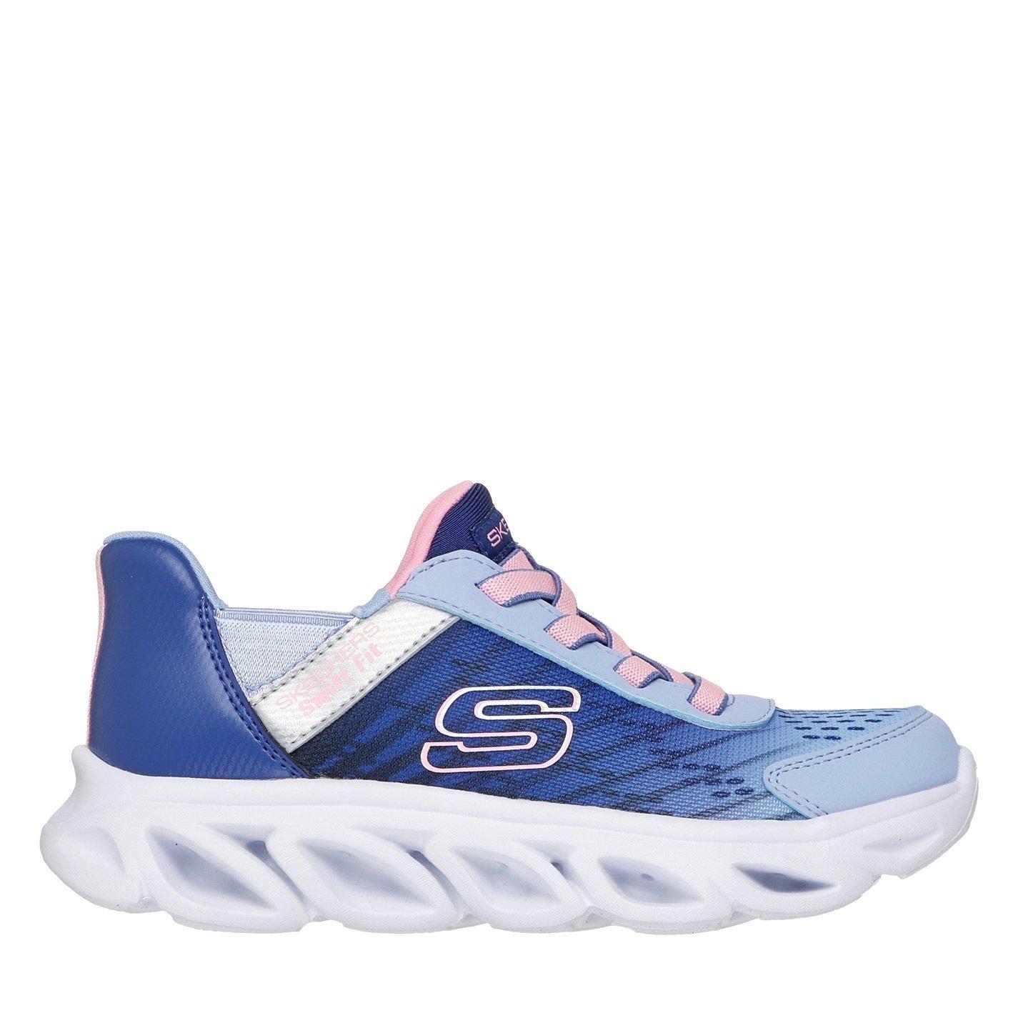 Skechers  Kids Flex Glide Slip On Runners - Navy/ - C10 (27.5)