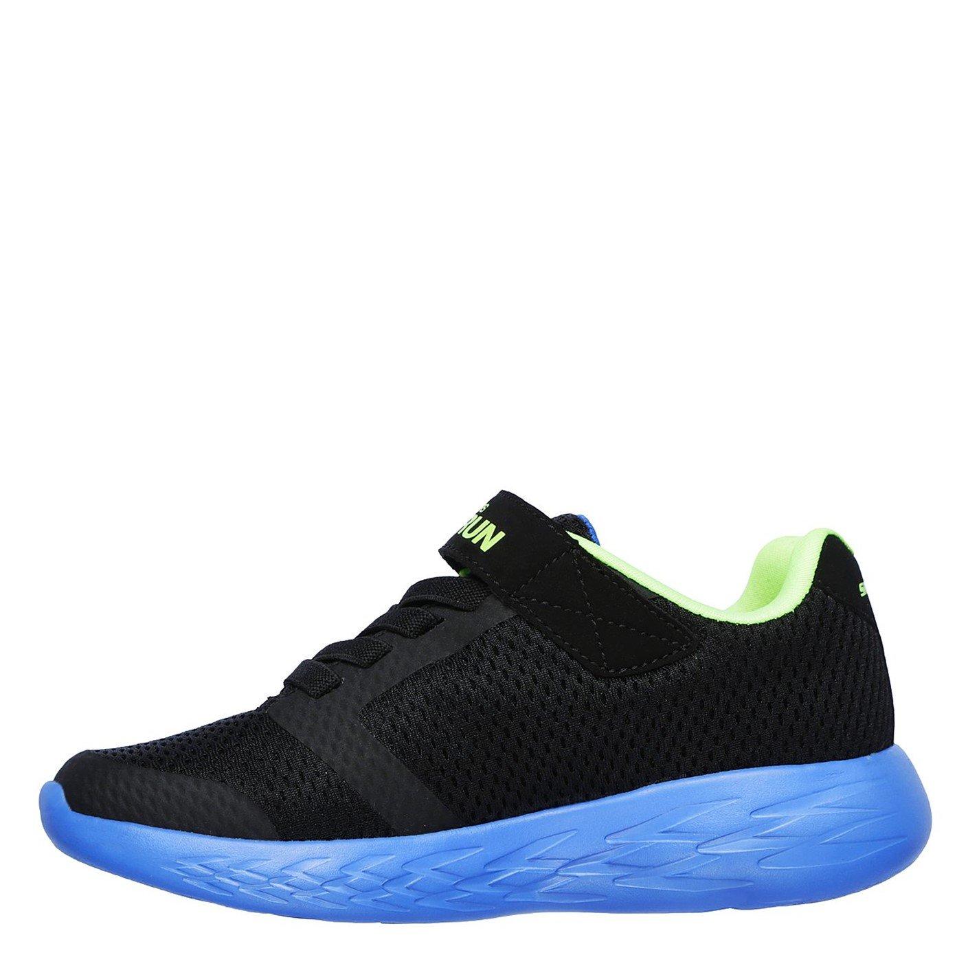 Blk/Blue/Lime - Skechers - GoRun 600 Infant Trainers - 5