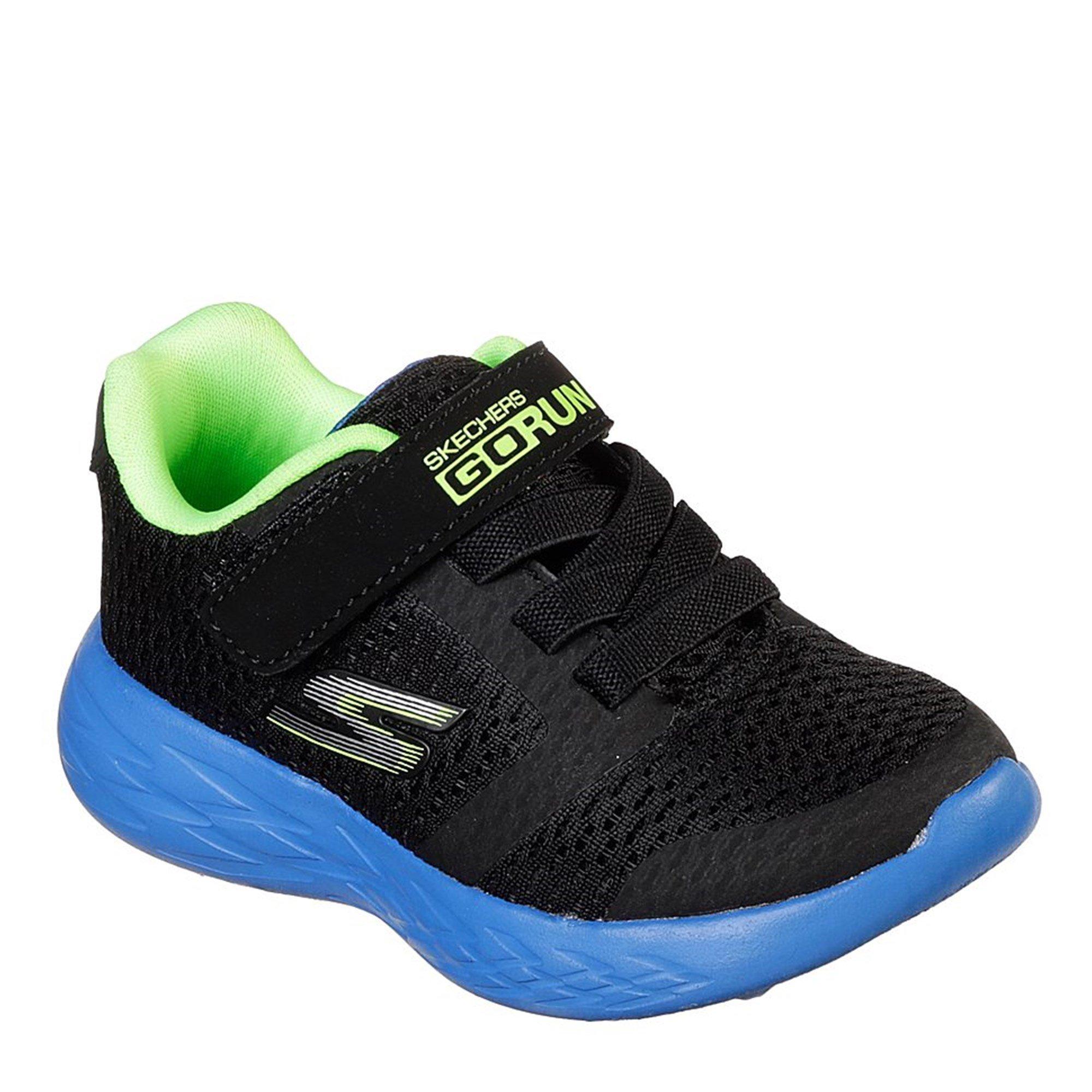 Blk/Blue/Lime - Skechers - GoRun 600 Infant Trainers - 6