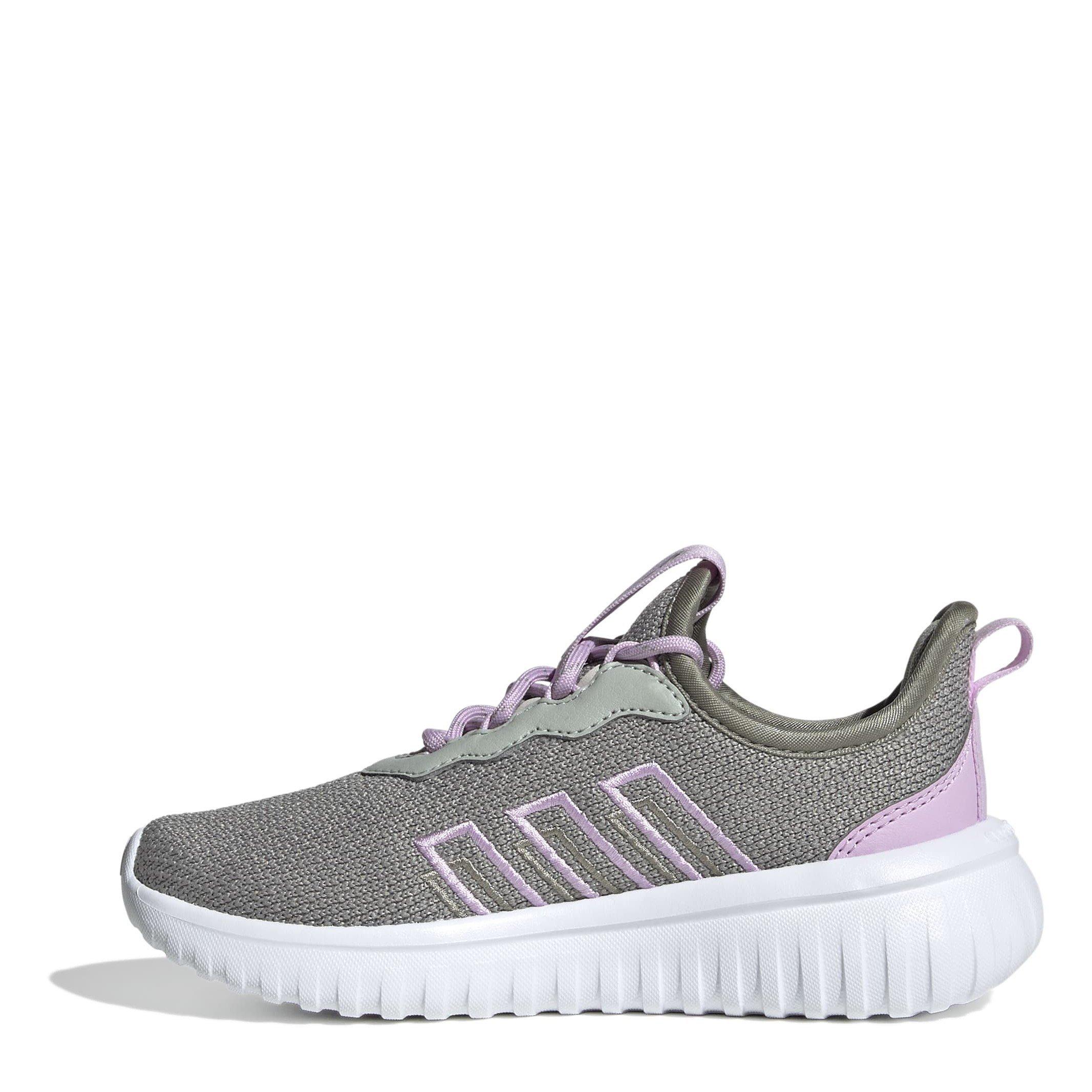 Grey/Lilac - adidas - Kaptir Flow 4.0 Shoes Childrens - 2