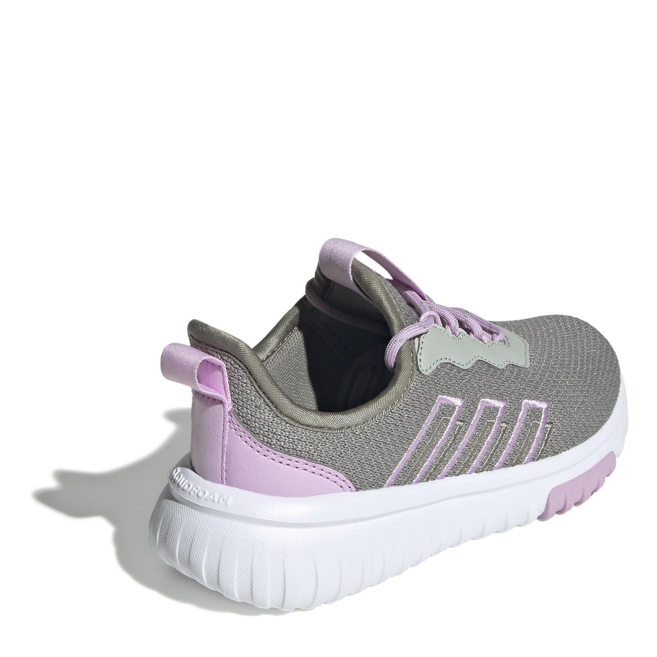 Grey/Lilac - adidas - Kaptir Flow 4.0 Shoes Childrens - 4
