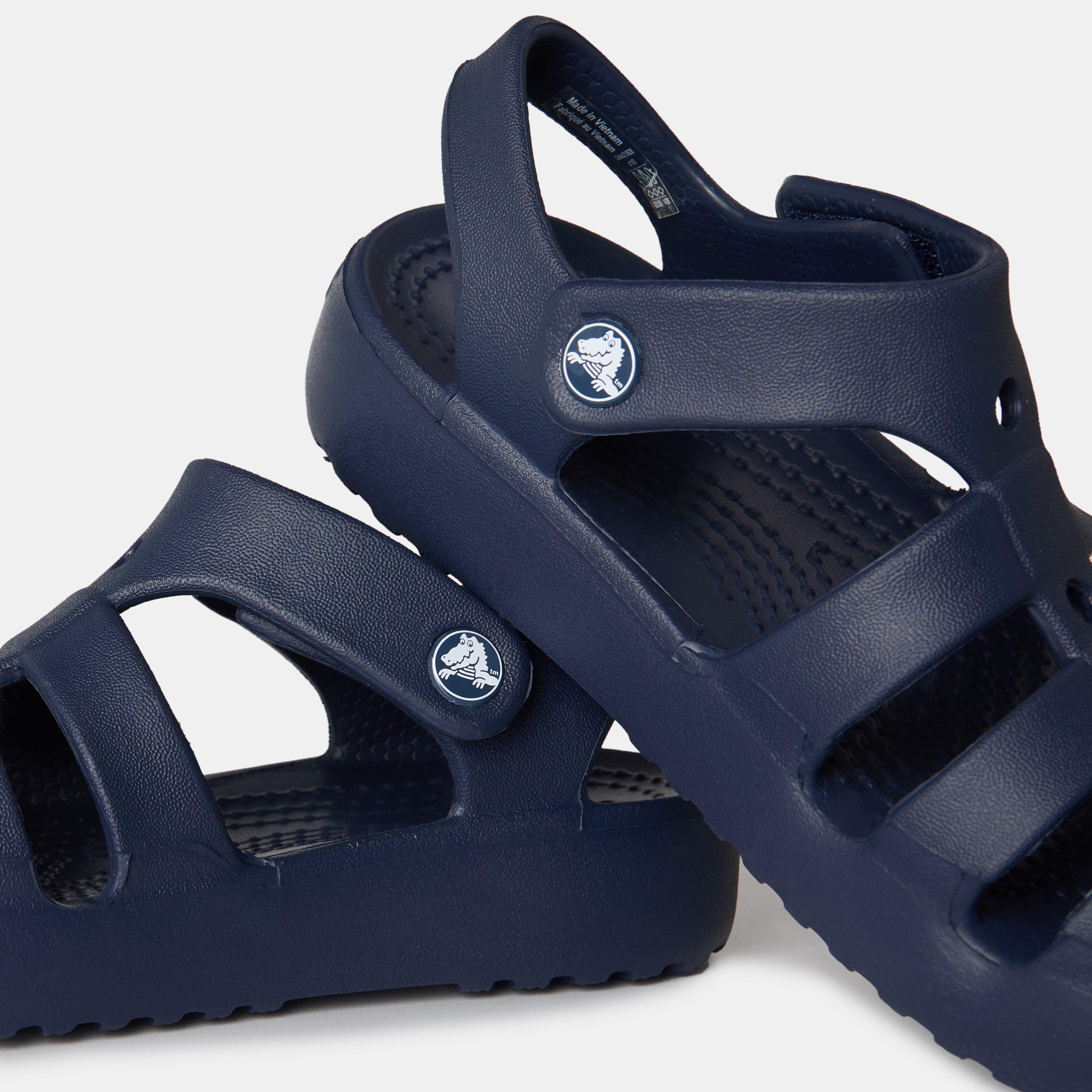 Navy - Crocs - Kids' Fisherman Flat Sandals - 4