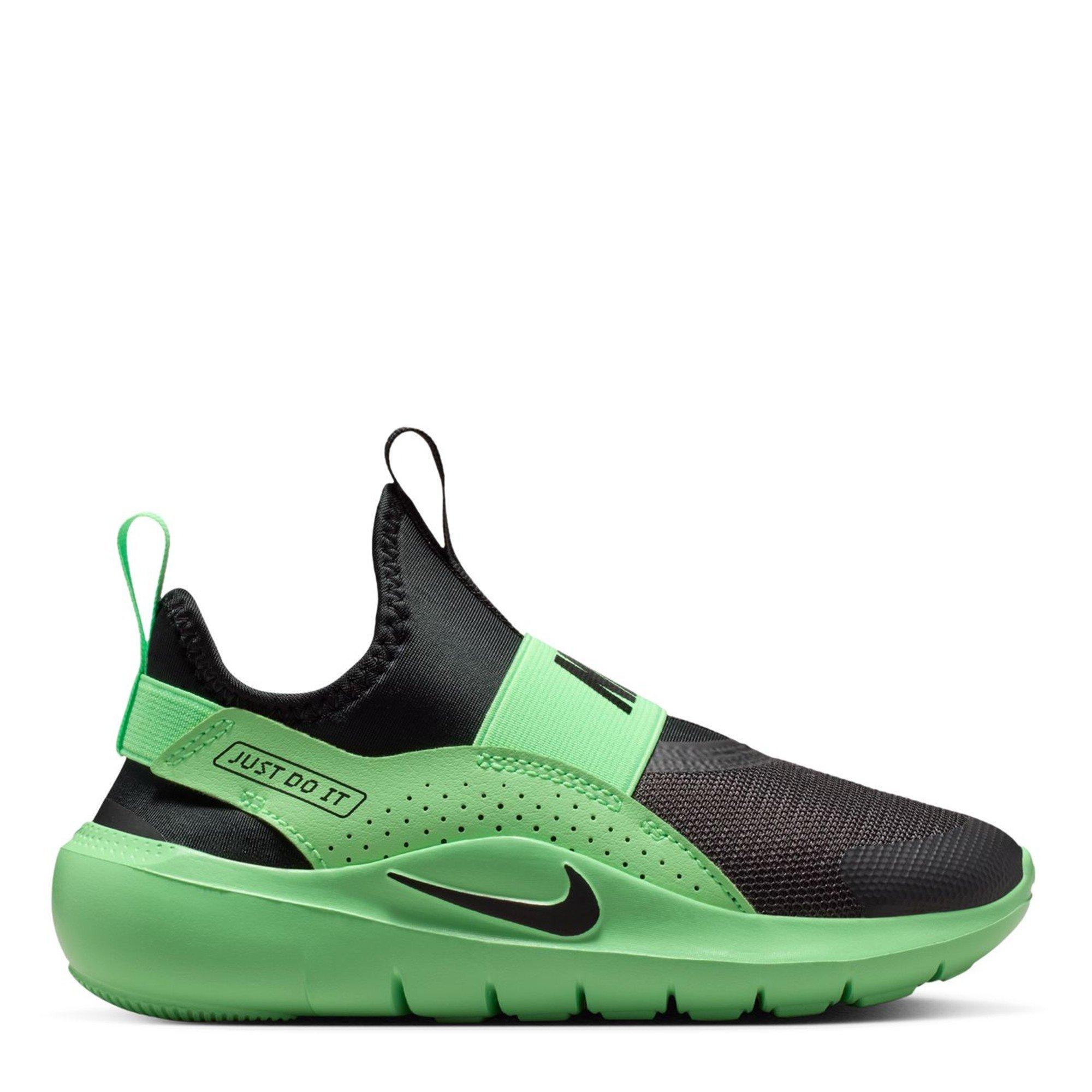 Nike Boys Flex Runner 4 Shoes Childrens - Black/Green - C13 (31.5)