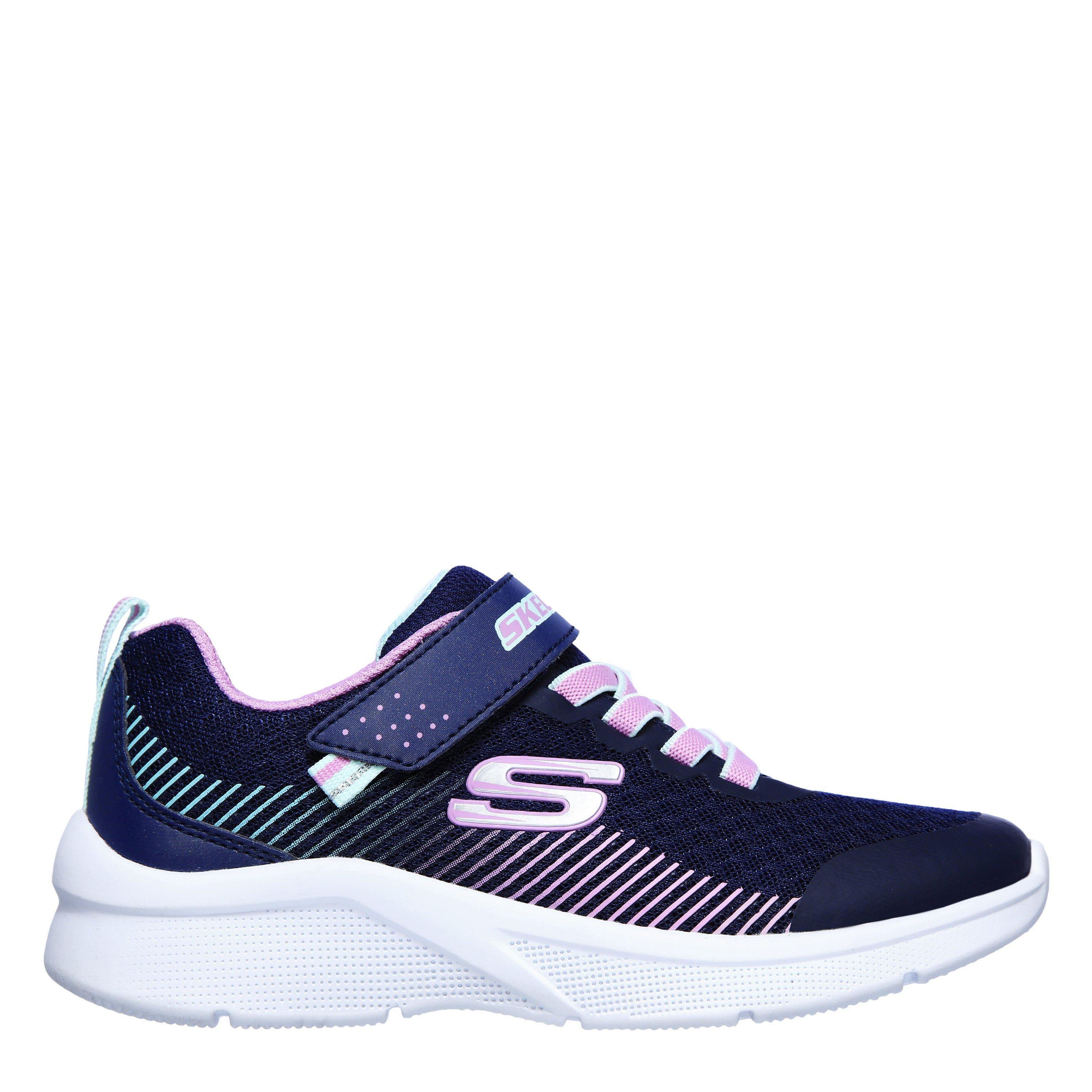 Skechers Girls Microspec Runners Child - Lavender/Navy - C13 (32)