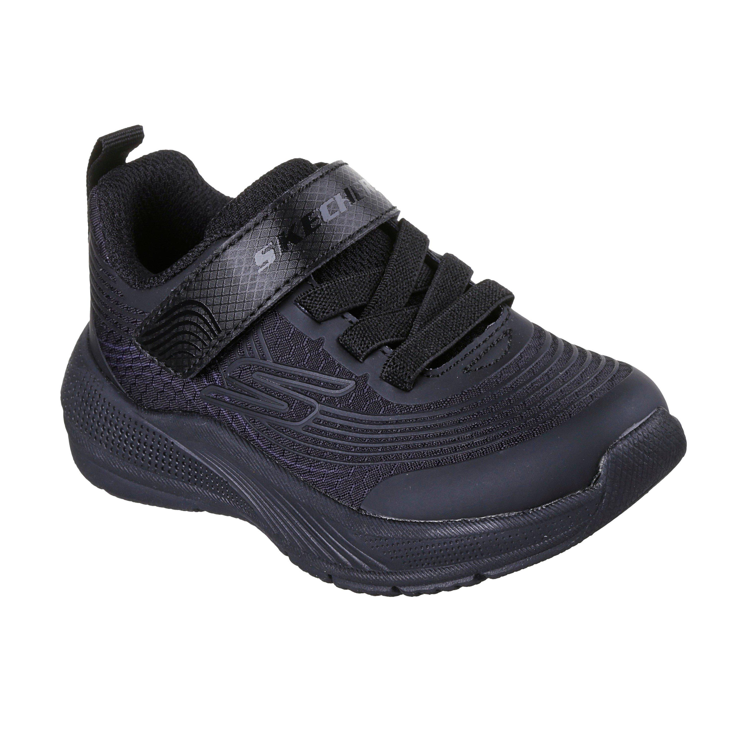 Triple Black - Skechers - Lightweight Toddler Gore & Strap Sn Runners Boys - 3