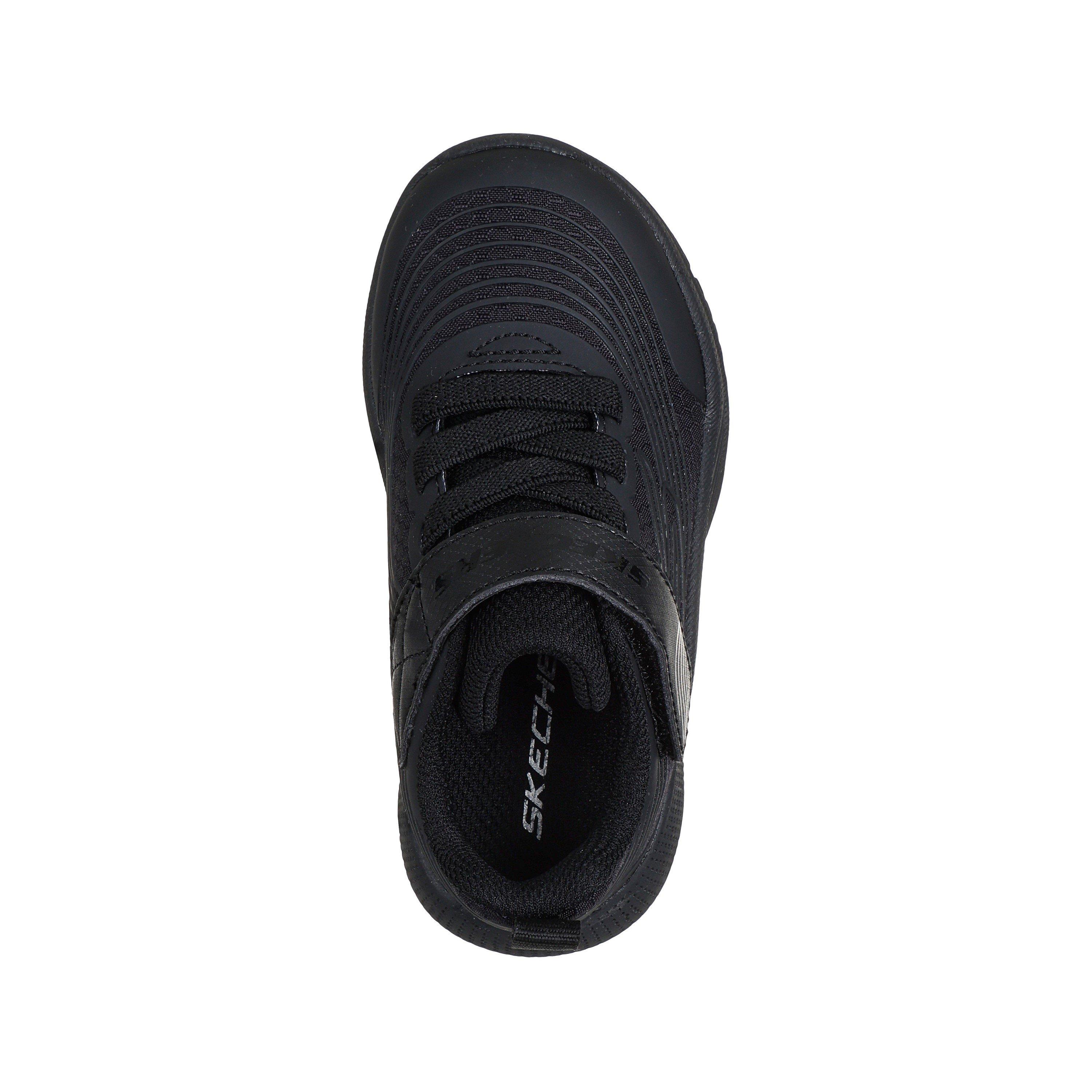 Triple Black - Skechers - Lightweight Toddler Gore & Strap Sn Runners Boys - 5