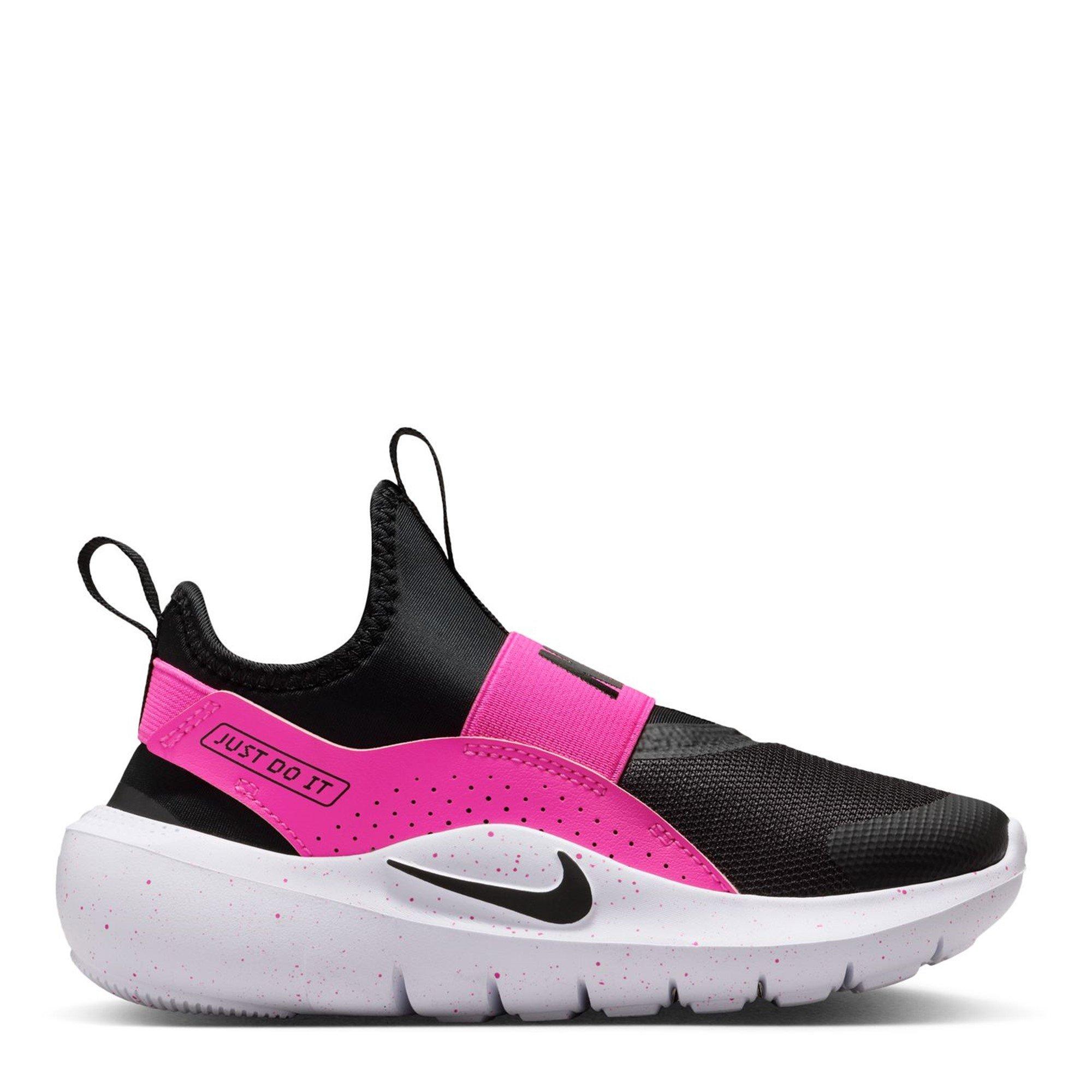 Black/Pink - Nike - Flex Runner 4 Slip On Sneakers Childrens - 1
