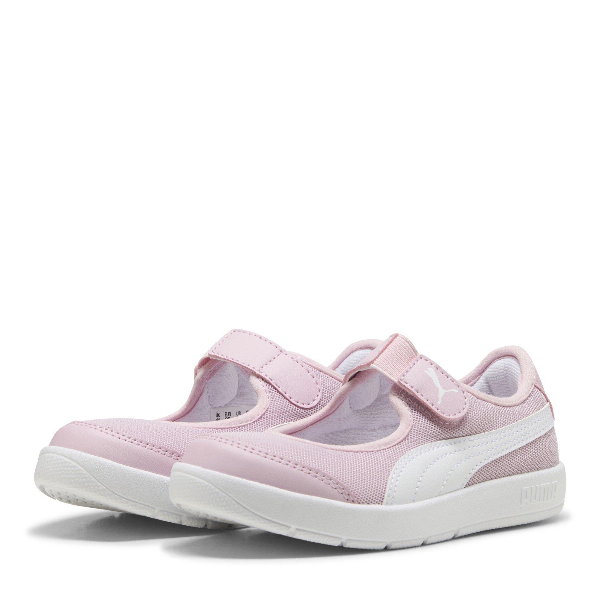 Rose Mauve-Wht - Puma - Courtflex v3 Childrens Shoes - 1