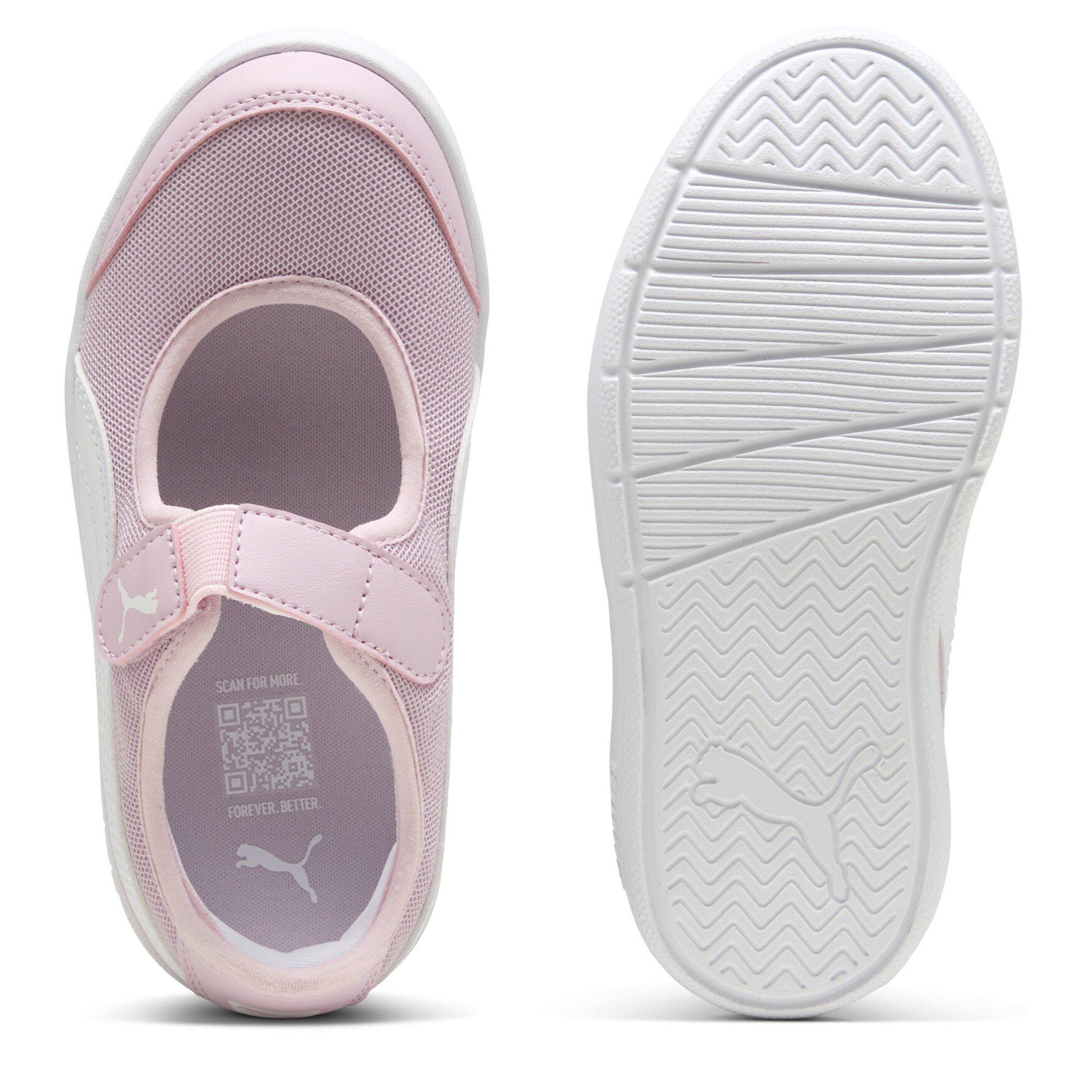 Rose Mauve-Wht - Puma - Courtflex v3 Childrens Shoes - 3