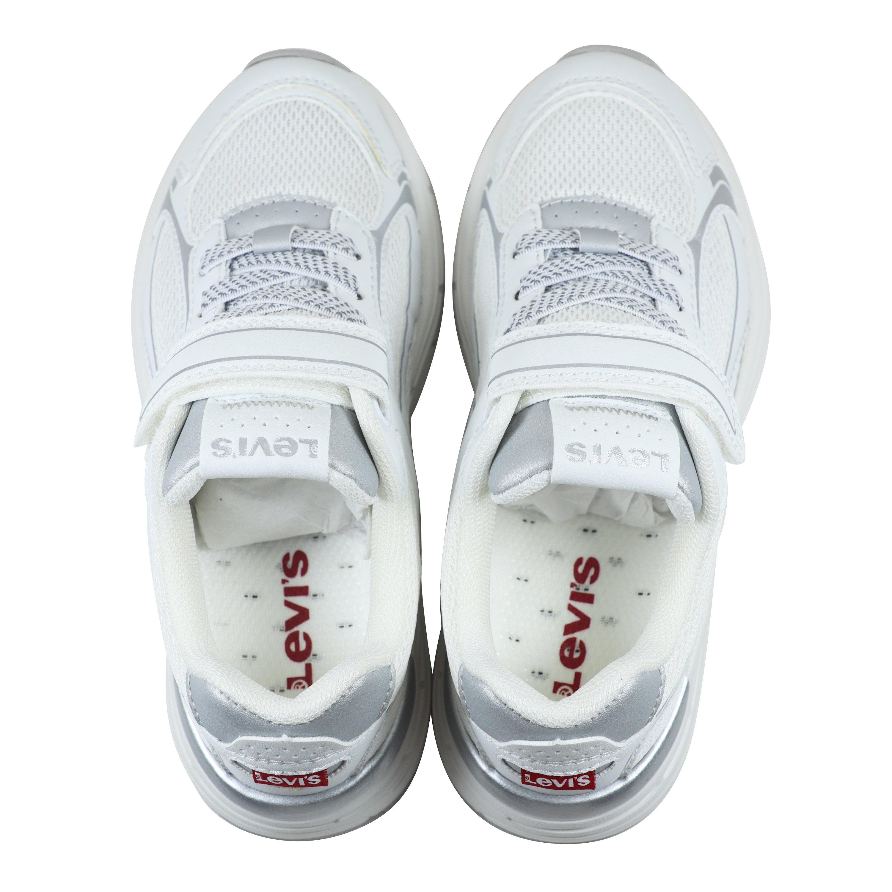 Wht/Silv 0081 - Levis - Unisex Kids' Trainers - 5