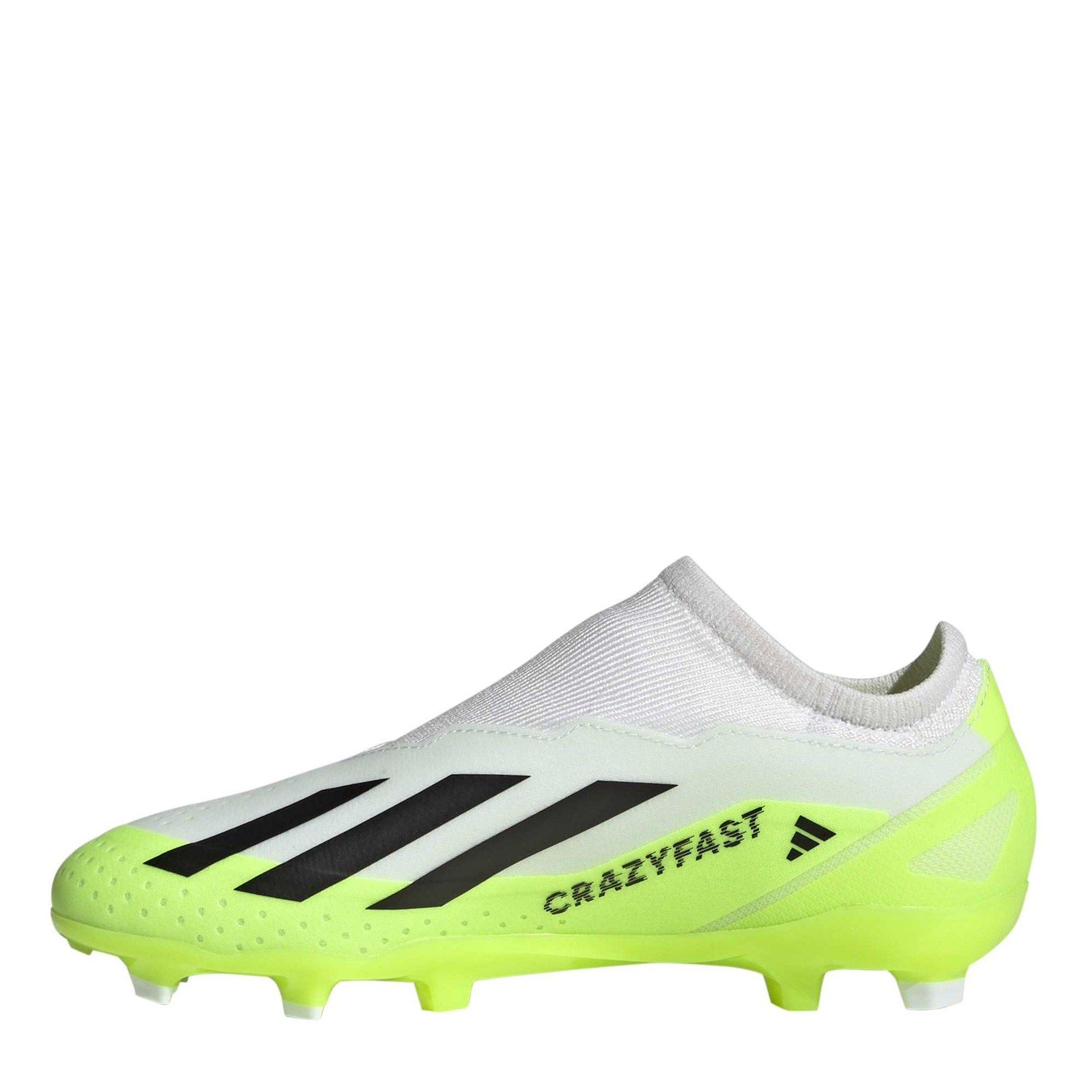 White - adidas - X Crazyfast.3 Laceless Firm Ground - 2