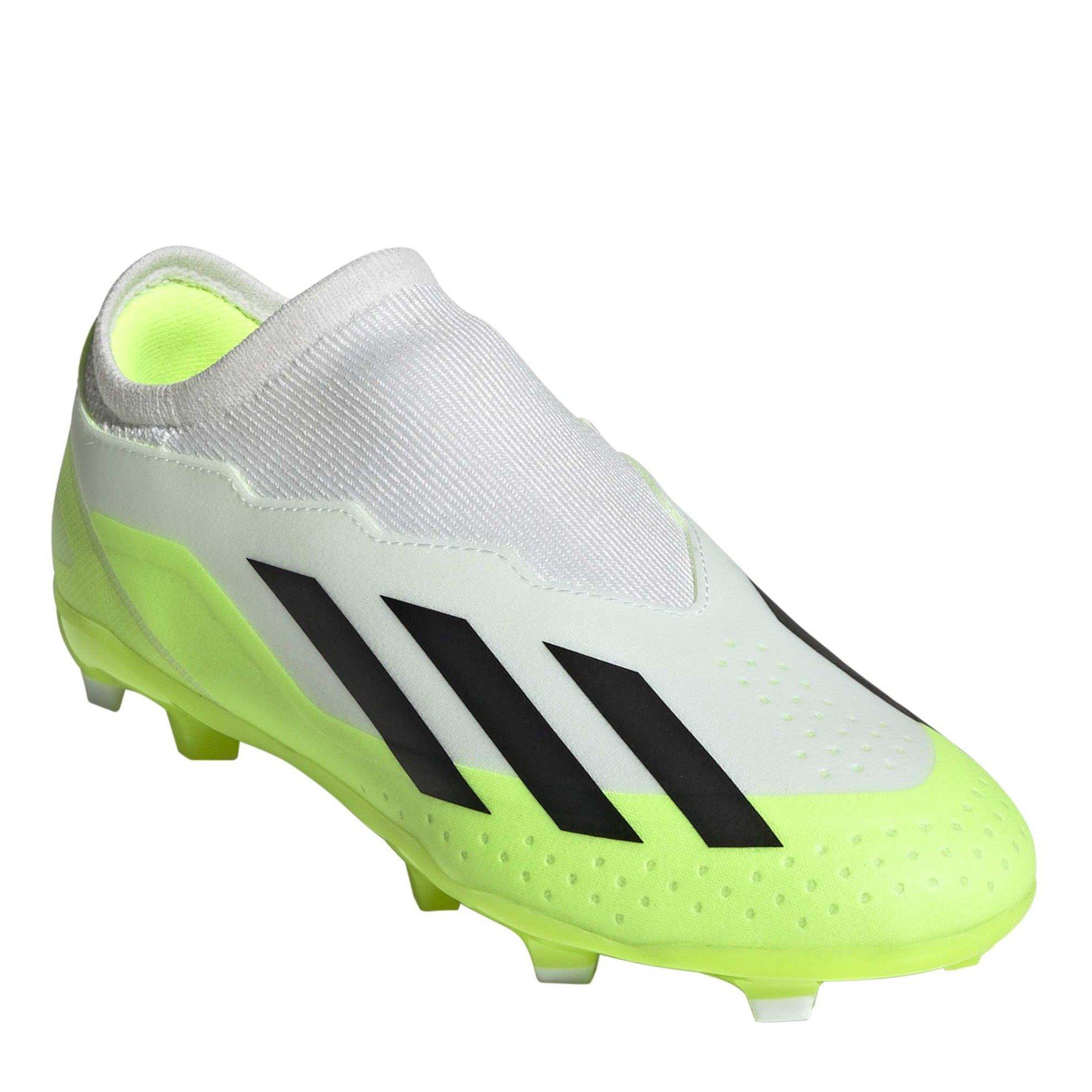 White - adidas - X Crazyfast.3 Laceless Firm Ground - 3