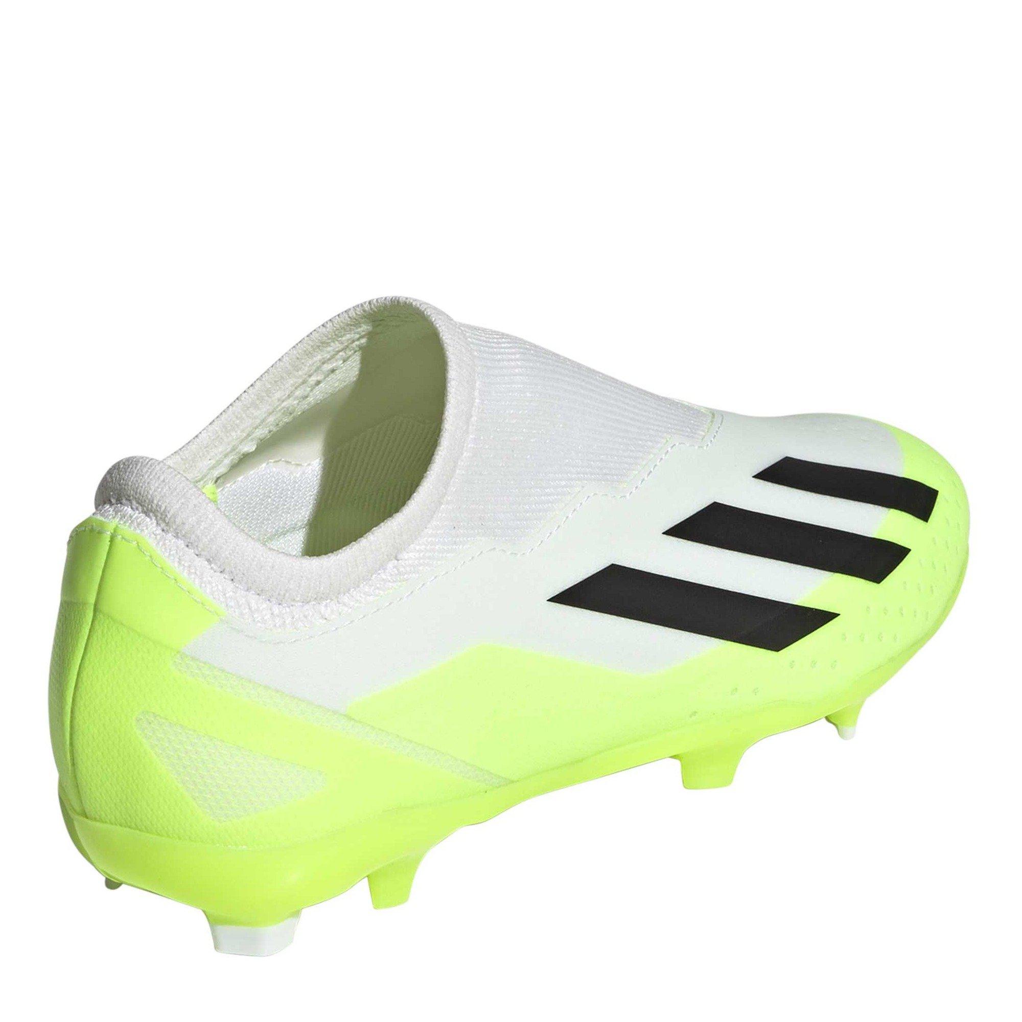 White - adidas - X Crazyfast.3 Laceless Firm Ground - 4