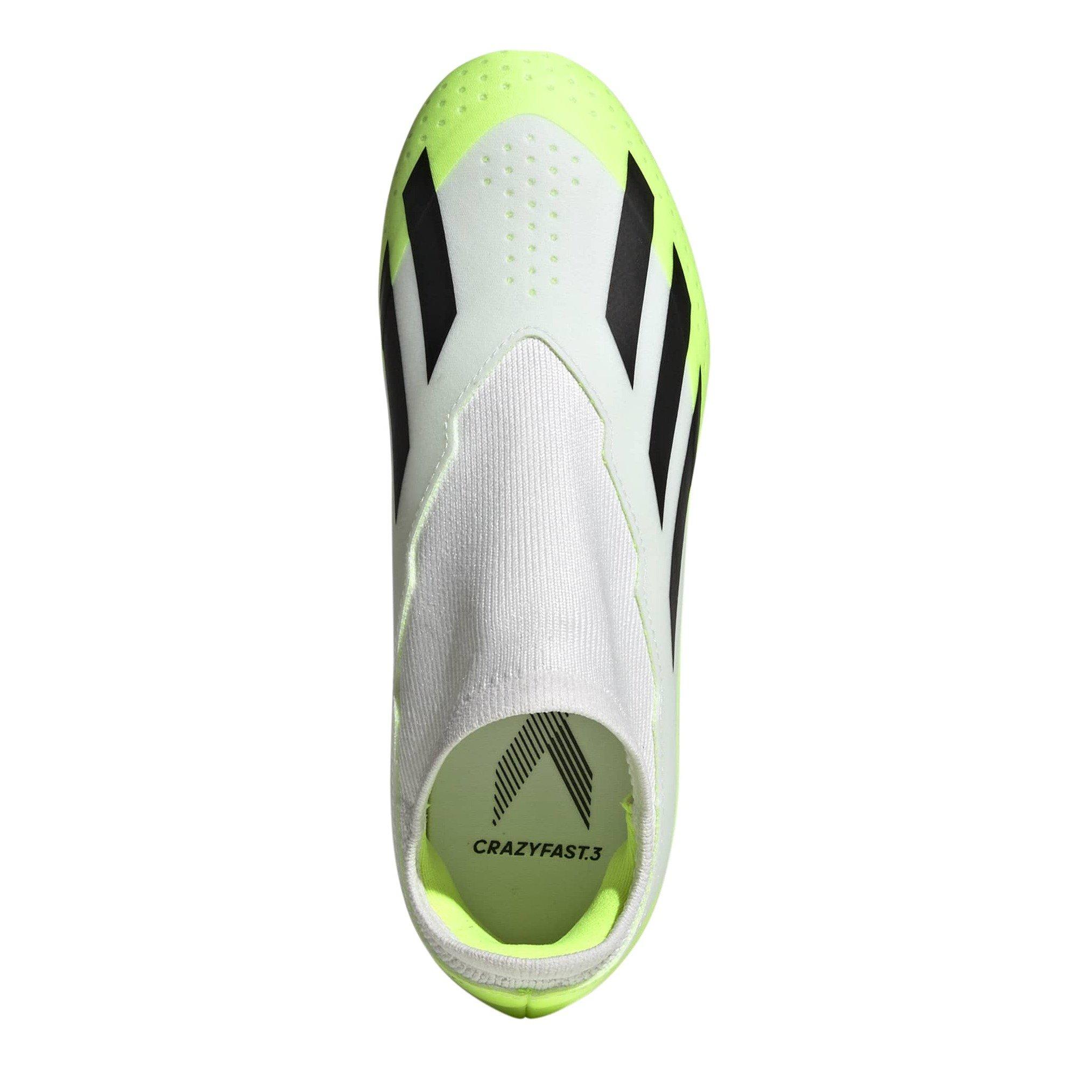 White - adidas - X Crazyfast.3 Laceless Firm Ground - 5